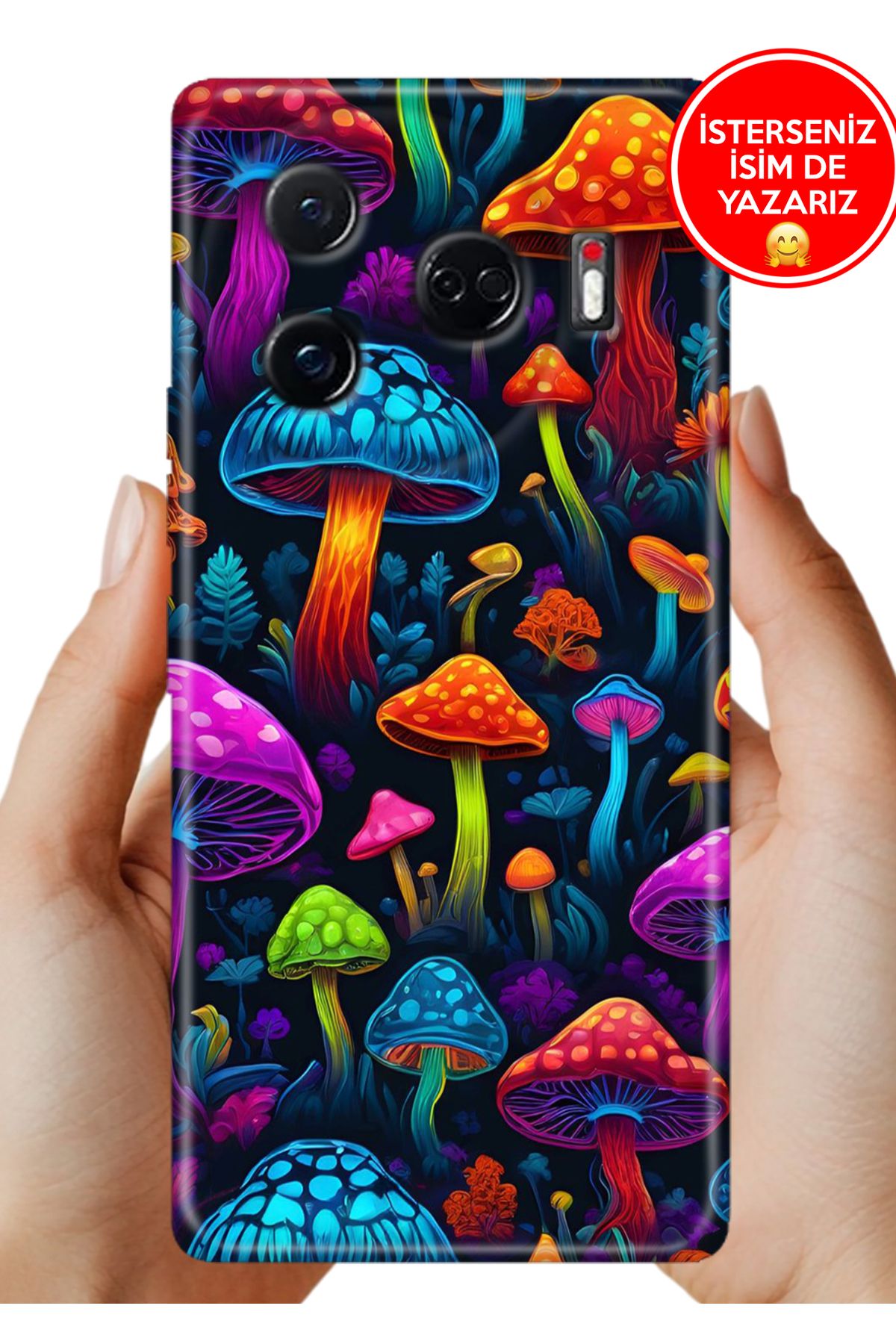 TECNO Camon 30 Pro Kılıf Desenli Baskılı Kamera Korumalı ZRR Silikon Mushroom