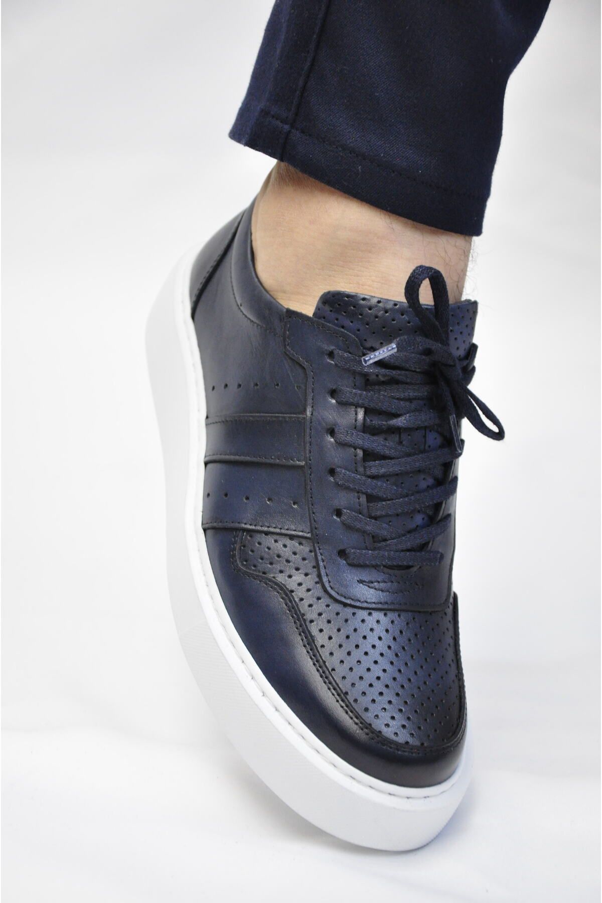 ARYAN Viper Model Hakiki Natural Deri Sneaker Ayakkabı