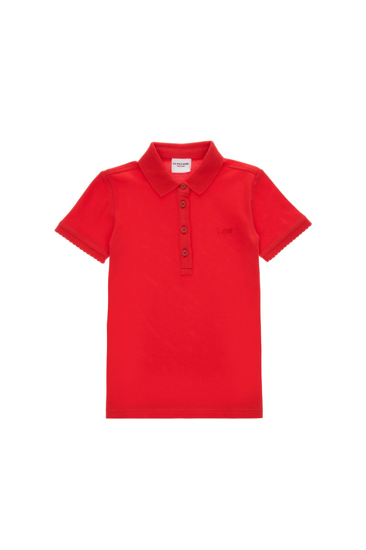 U.S. Polo Assn. Kız Çocuk Kırmızı Basic Tişört 50306036-VR030