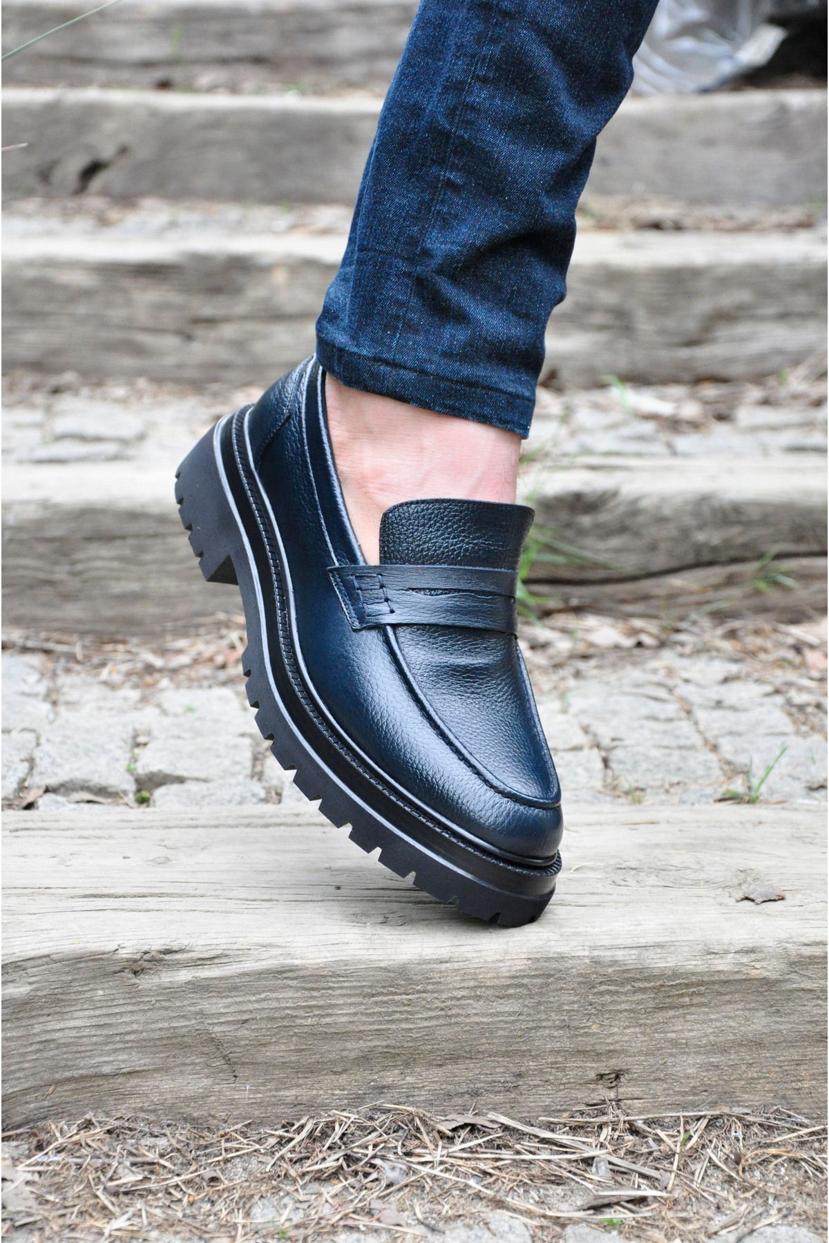 ARYAN Silva Model Hakiki Natural Floater Deri Casual Ayakkabı