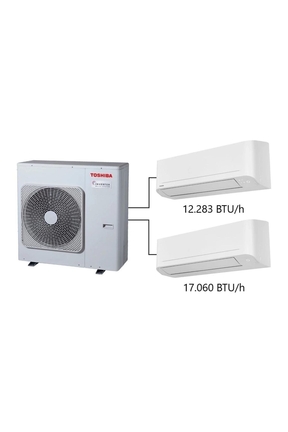 Toshiba 2m Multi Split Klima 12.000 17.000 Btu/h A