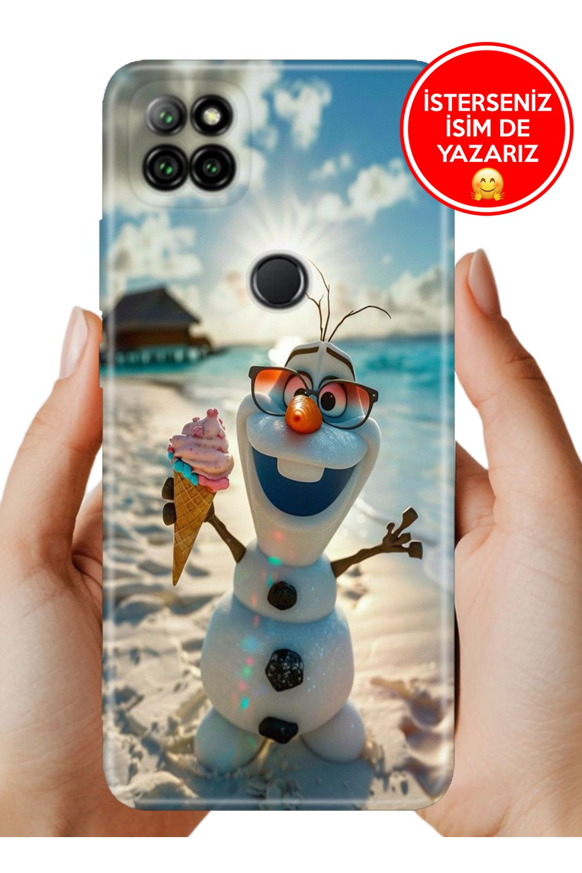 Cekuonline Casper Via E30 Kılıf Desenli Baskılı Kamera Korumalı ZRR Silikon Olaf