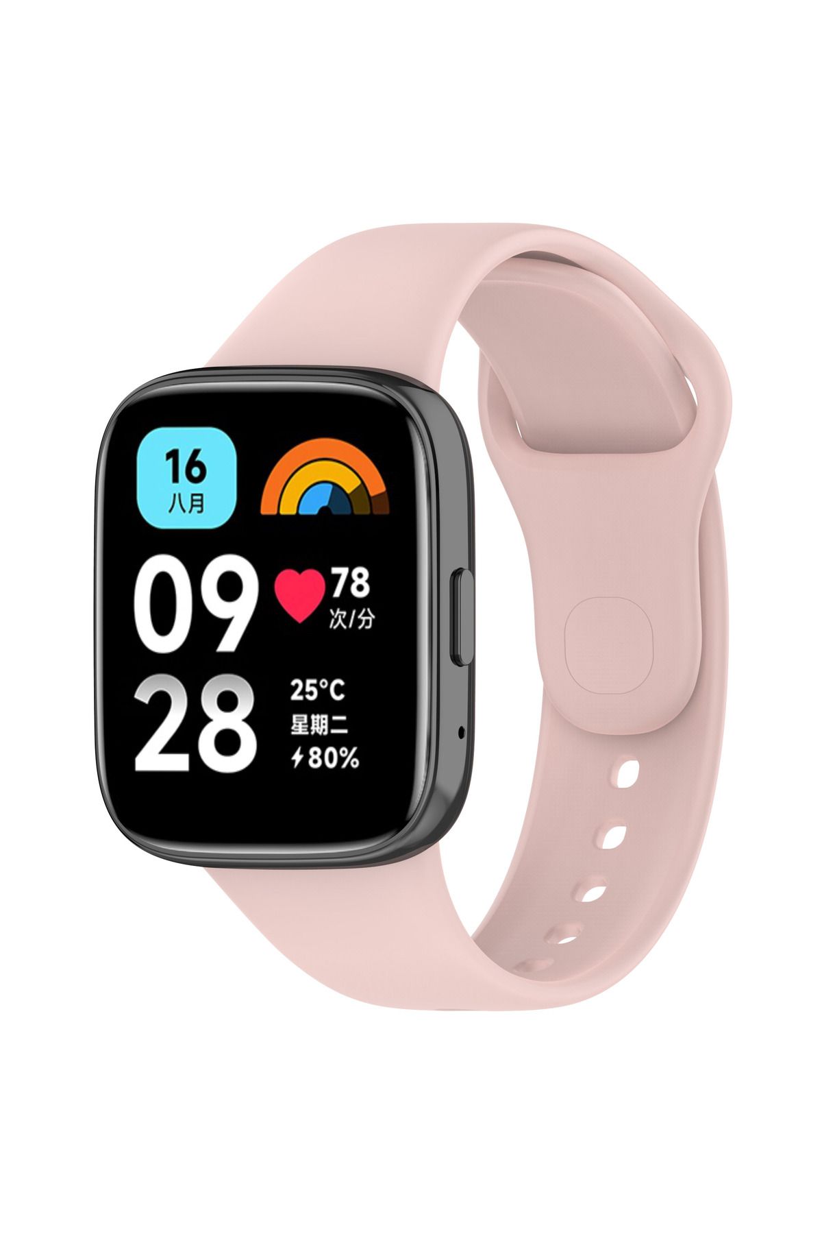 HİGUERA Xiaomi Redmi Watch 3 Active Uyumlu Klasik HGEA Kordon-Pembe