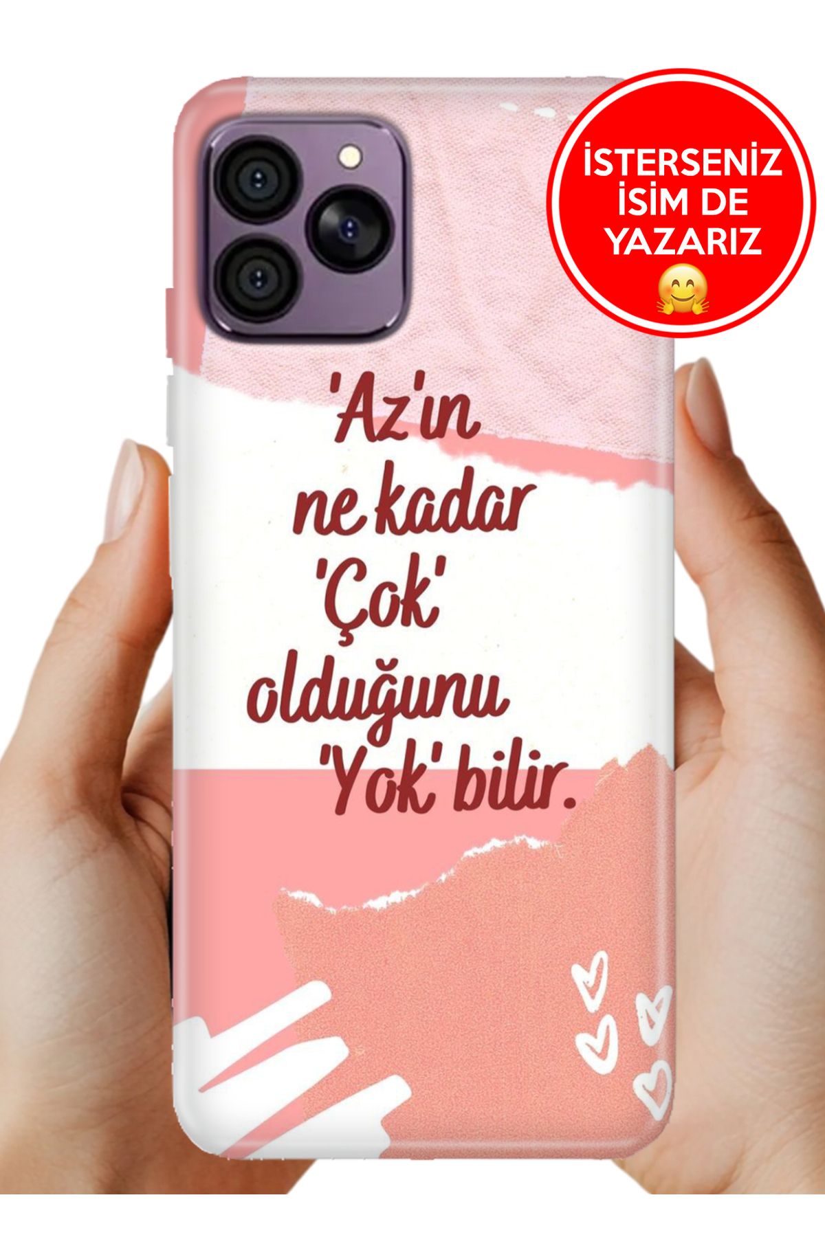 Hikıng A41 Kılıf Desenli Baskılı Kamera Korumalı ZRR Silikon Az Çok Yok