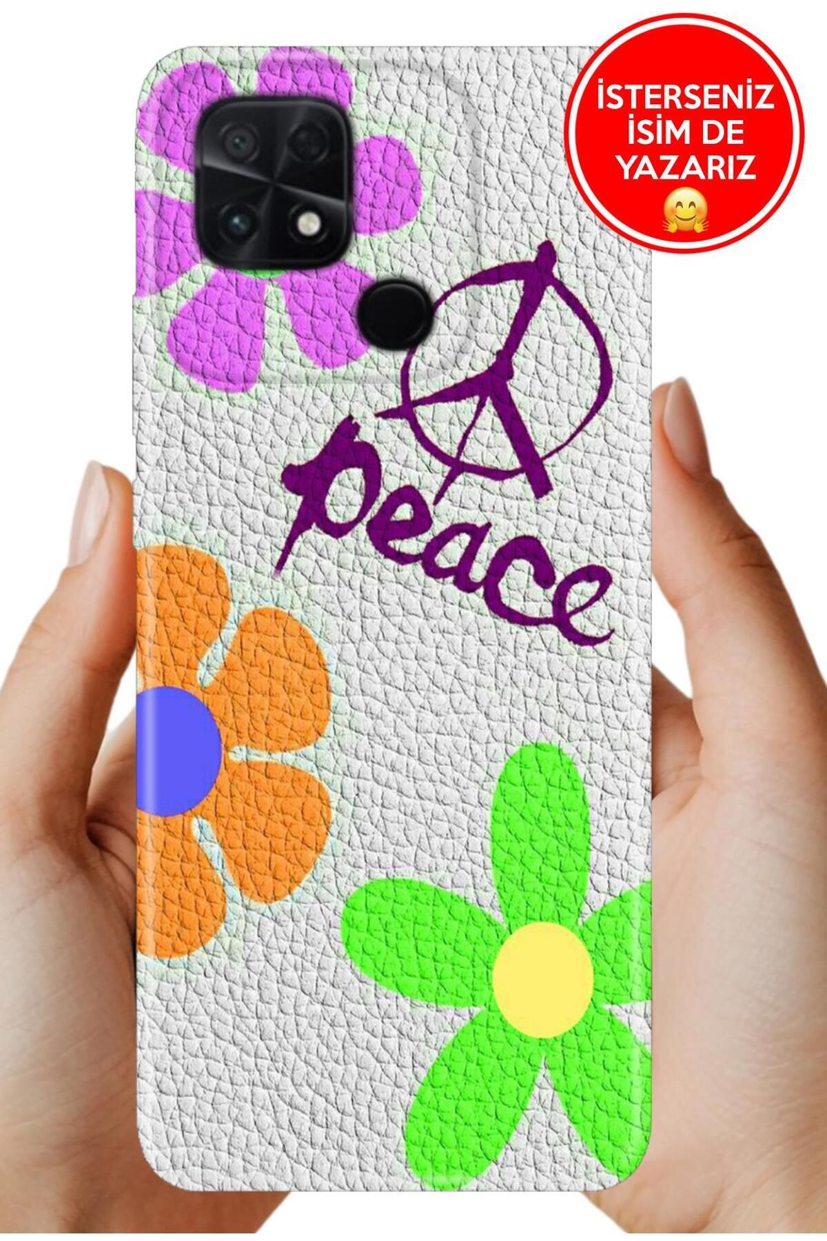 POCO C40 / Xiaomi Poco-C40 Kılıf Baskılı Yerli Üretim Kapak Silikon Peace 99658