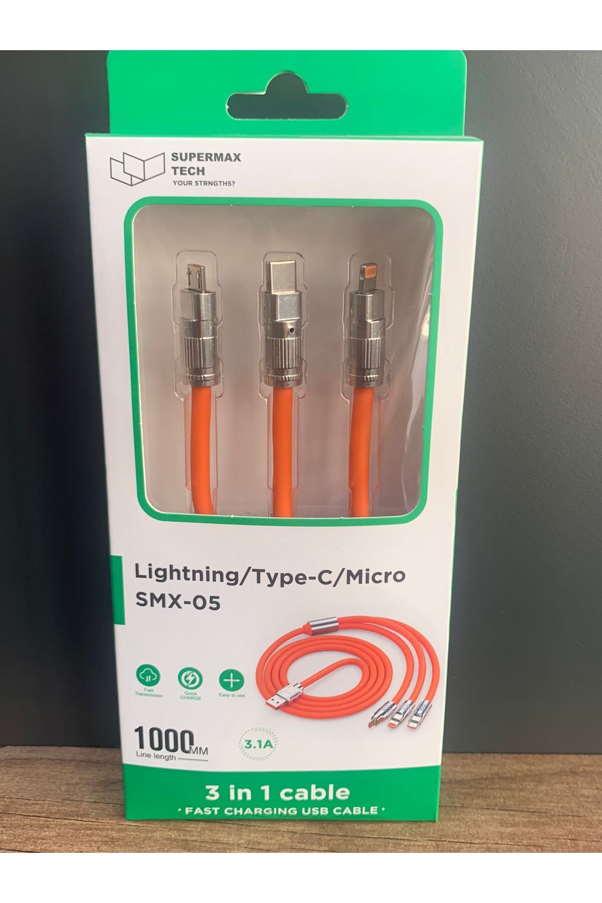 shop 3 in 1 cable Sıvı Silikon Data Hızlı Şarj Kablosu