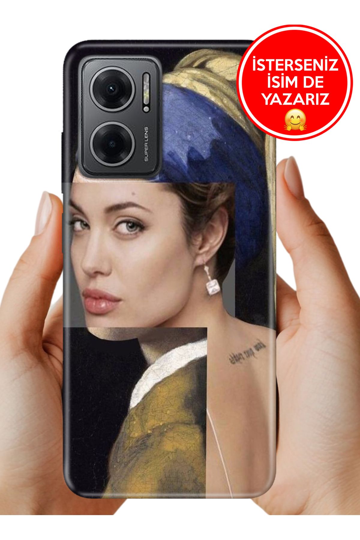 Cekuonline Redmi Note 11E Kılıf 0.35 mm Resimli Silikon Jolie