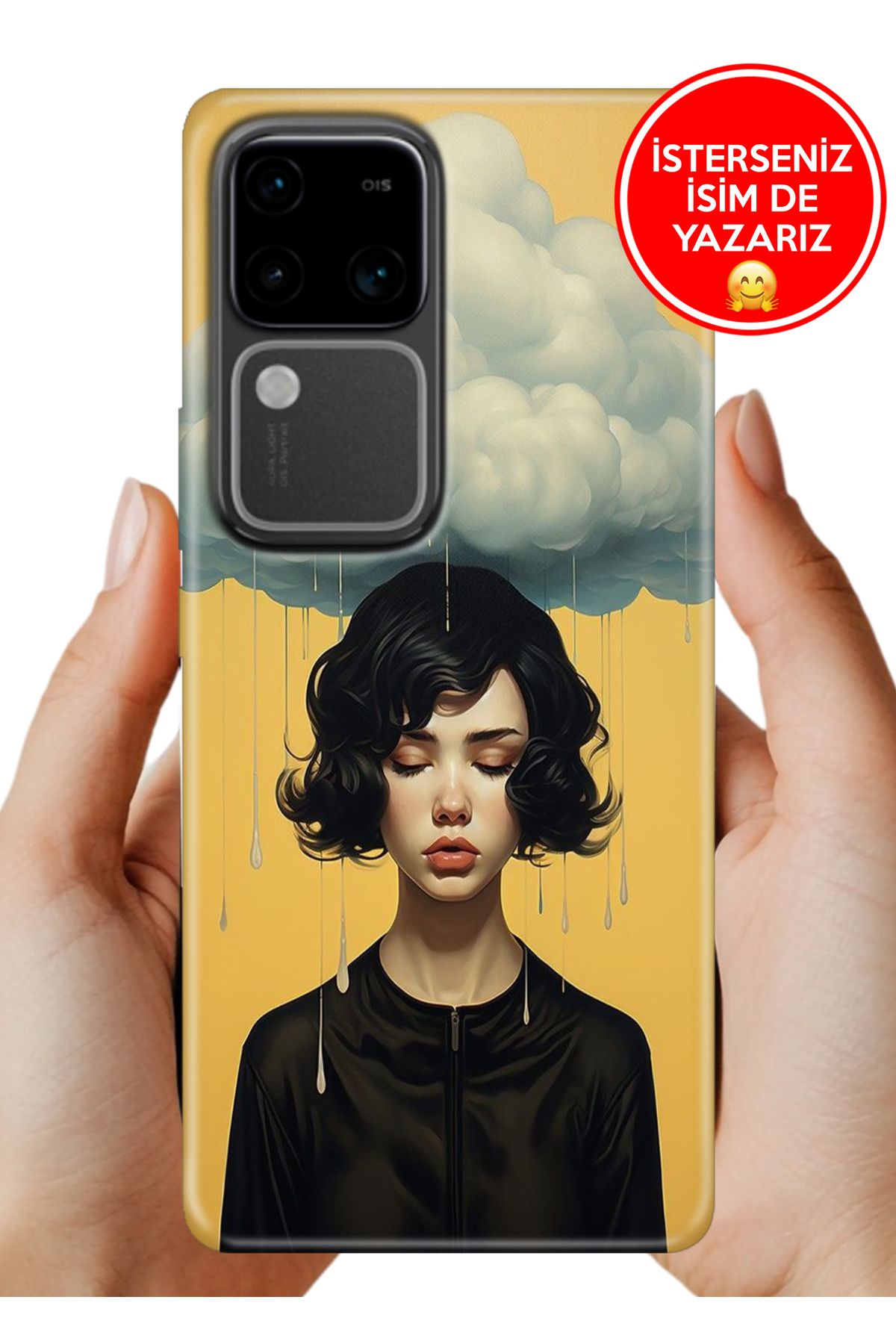 Cekuonline Vivo V30 Kılıf Telefon Kılıfı Tasarım Kapak Yalnız Başına