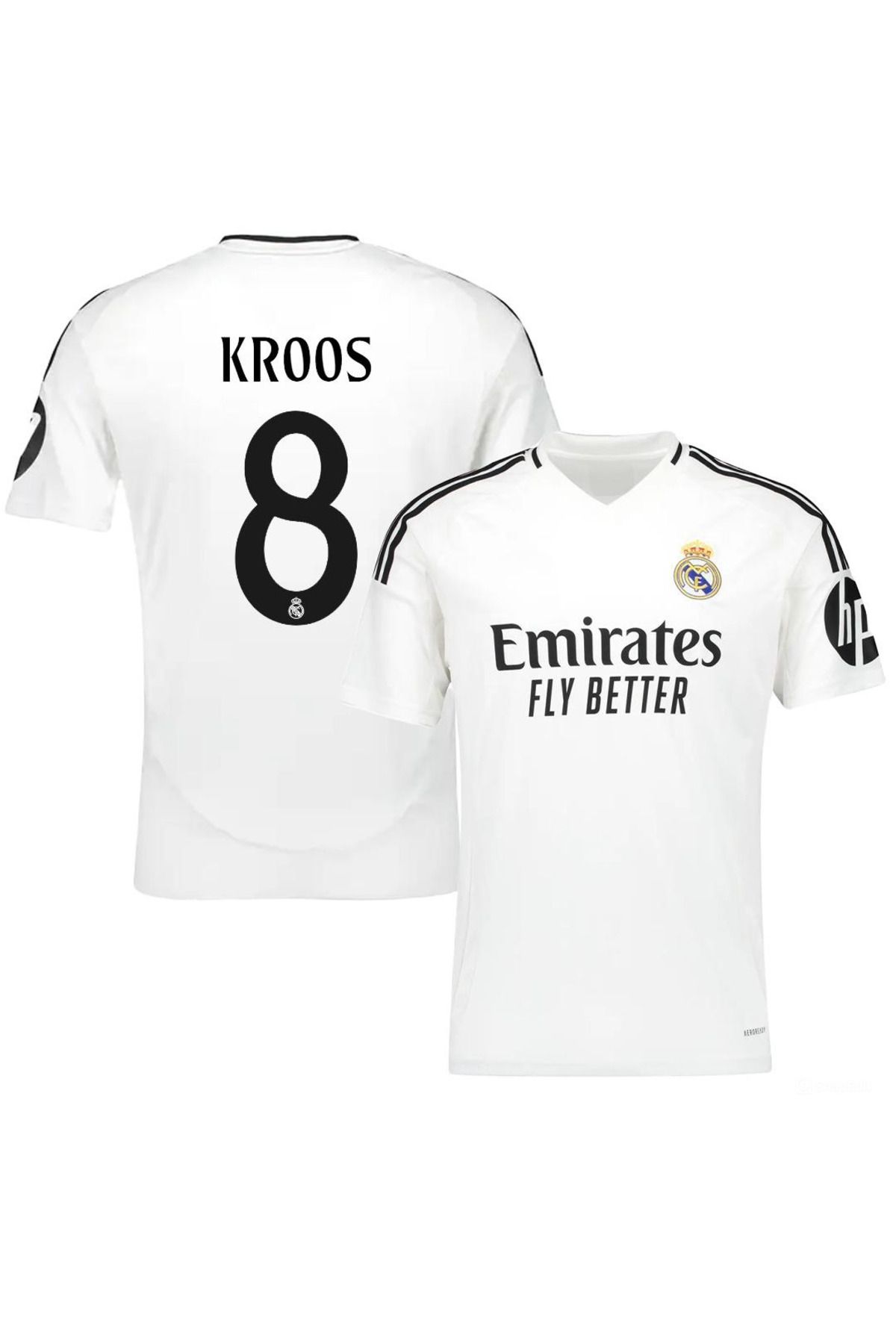 kombinezyum Real Madrid 2024/25 Sezonu #8 VALVERDE İç Saha Forması Beyaz