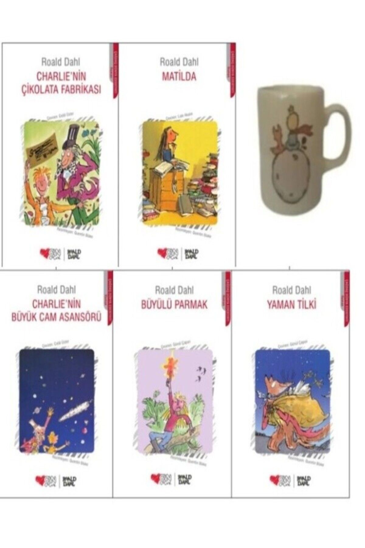 Can Yayınları Roald Dahl 5 Kitap Set - Not Defteri HEDİYE