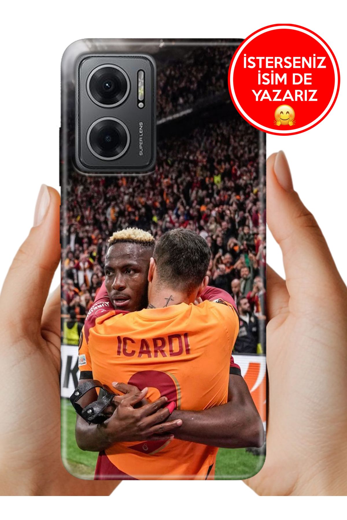 Cekuonline Redmi Note 11E Kılıf Telefon Kılıfı Tasarım Kapak Victor ve Mauro