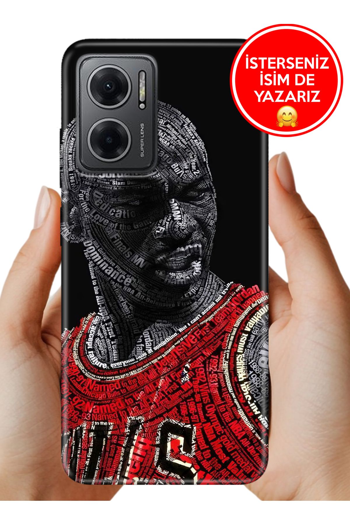 Cekuonline Redmi Note 11E Kılıf 0.35 mm Resimli Silikon Jordan23