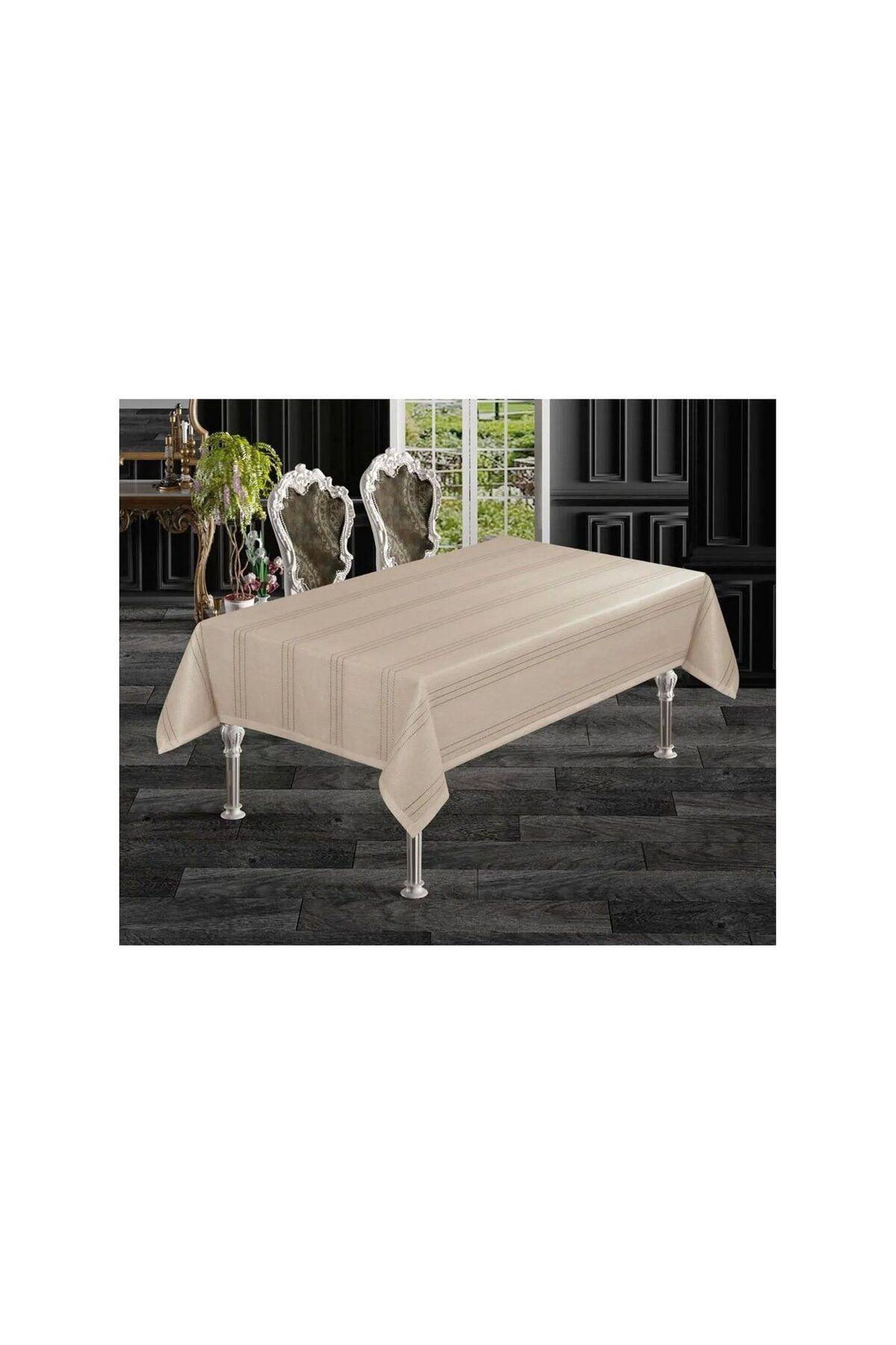 Ypc COLBER ÇİZGİLİ MASA ÖRTÜSÜ DERTSİZ 150x210 CM