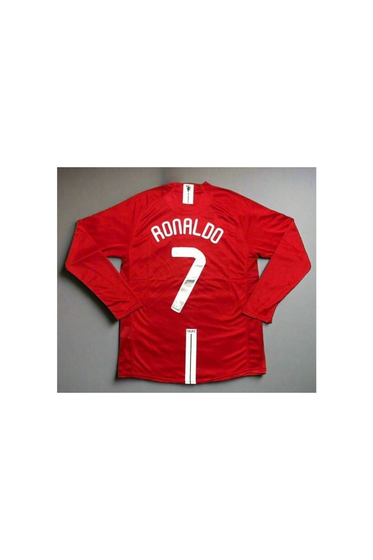 kombinezyum Cristiano Ronaldo 2008 Sezonu Efsane Nostaljik Kırmızı Uzun Kollu Yetişkin Forması