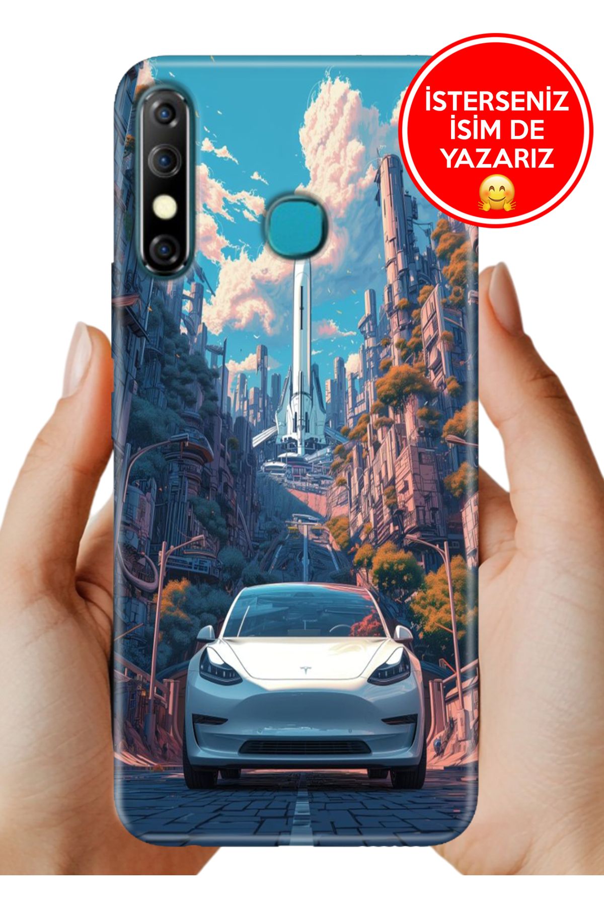Cekuonline İnfinix Hot 8 Kılıf Kamera Koruma Vip-Seri Esnek Silikon Model Y