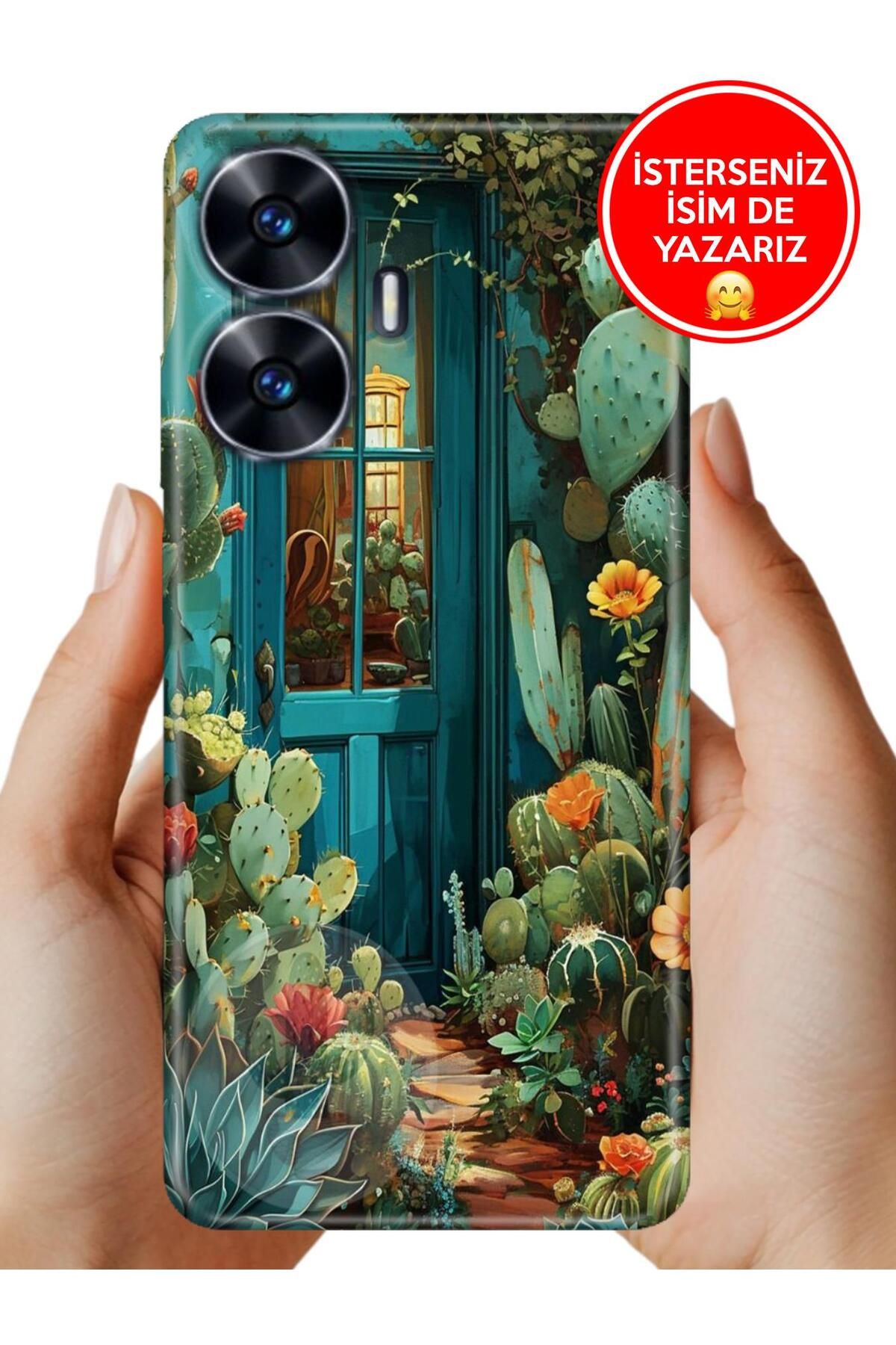 realme C55 Kılıf UvBaskı Özel-Tasarım Silikon Arizona Texas