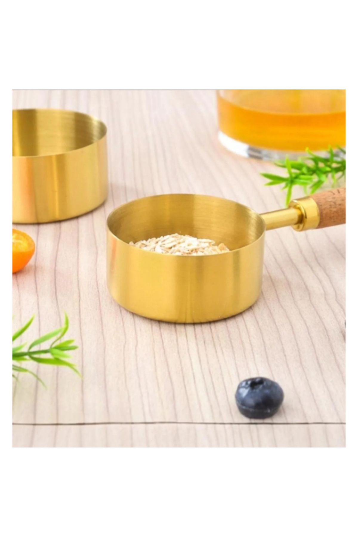TTT-Set of 4 Measuring Spoons with Wooden Handles 5