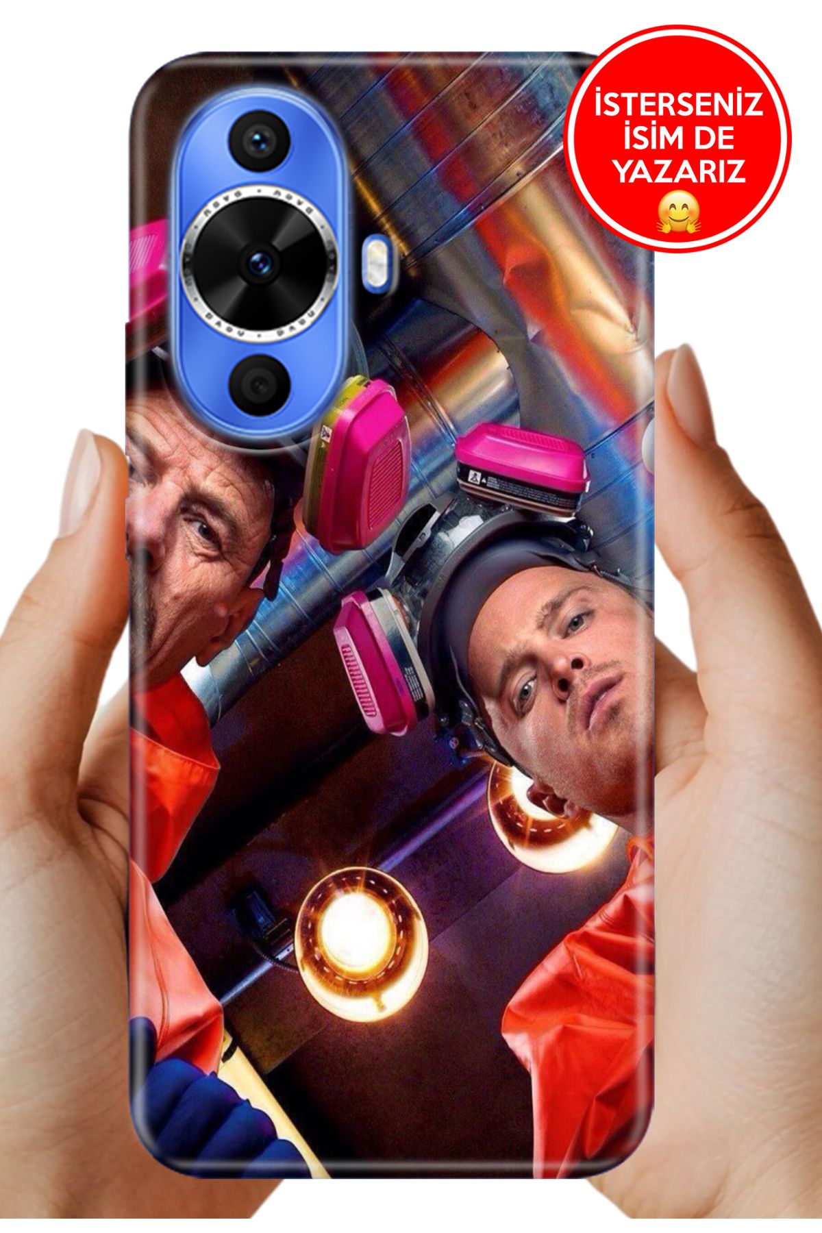 Cekuonline Huawei Nova 12S Kılıf Desenli Baskılı Kamera Korumalı ZRR Silikon Breakinggg