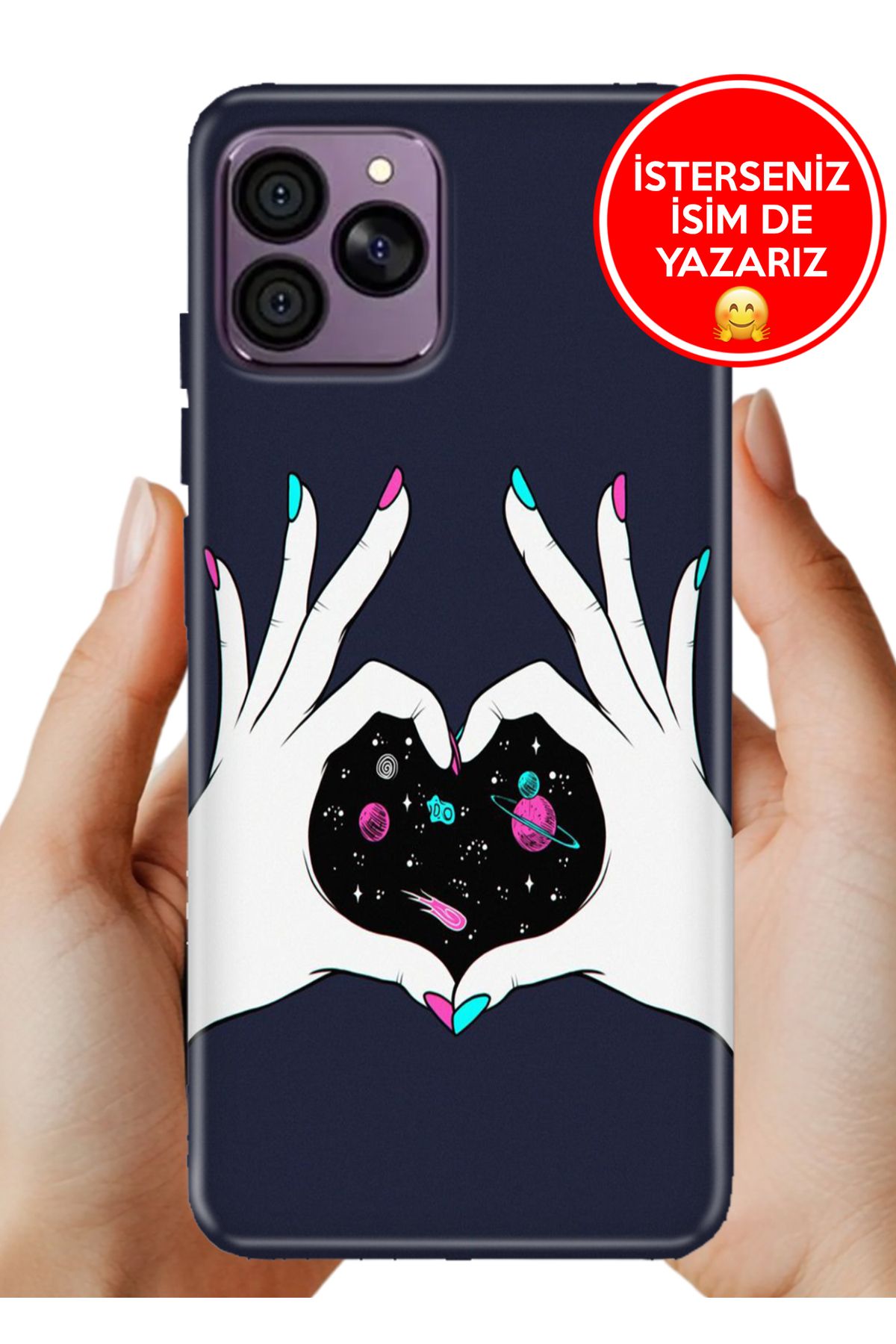 Hikıng A41 Kılıf 0.35 mm Resimli Silikon Kalbimin Derinlikleri