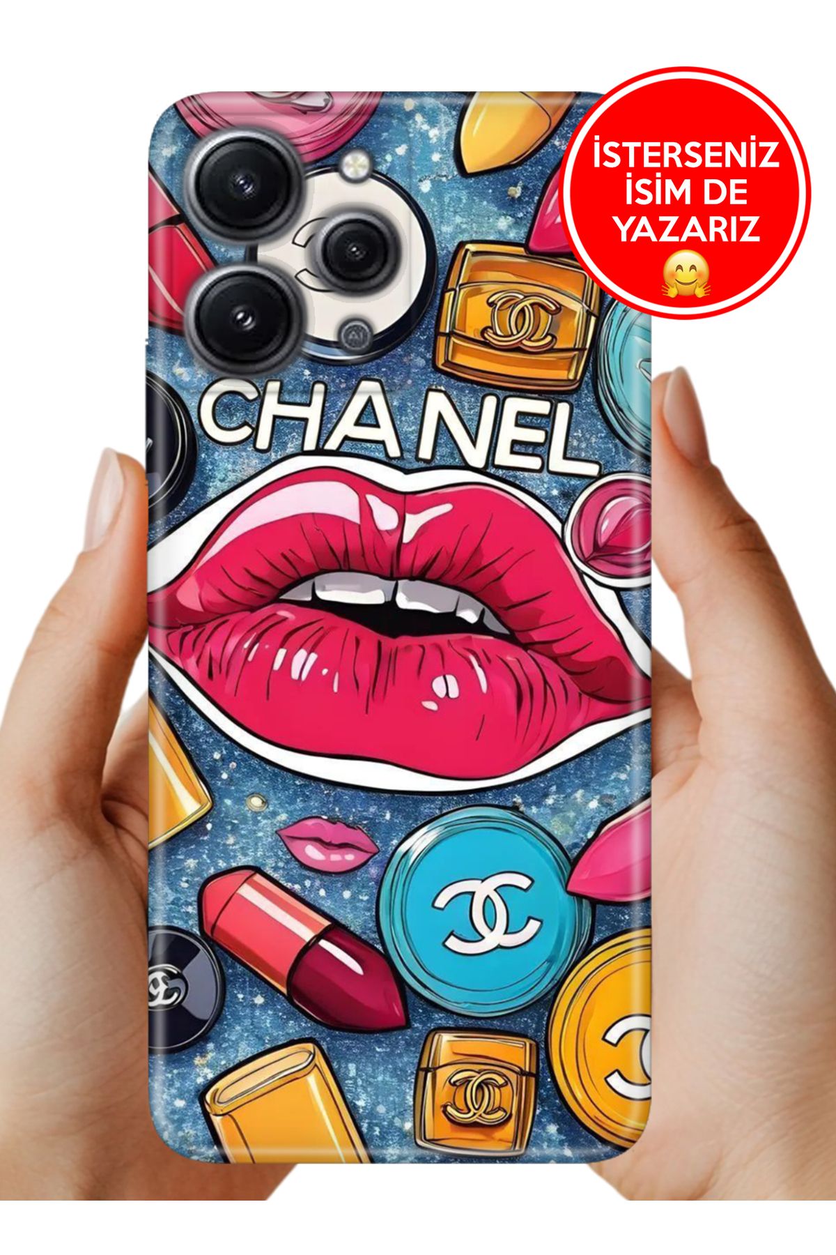 Cekuonline Xiaomi Redmi 12 Kılıf Kamera Koruma Vip-Seri Esnek Silikon ModaChanel