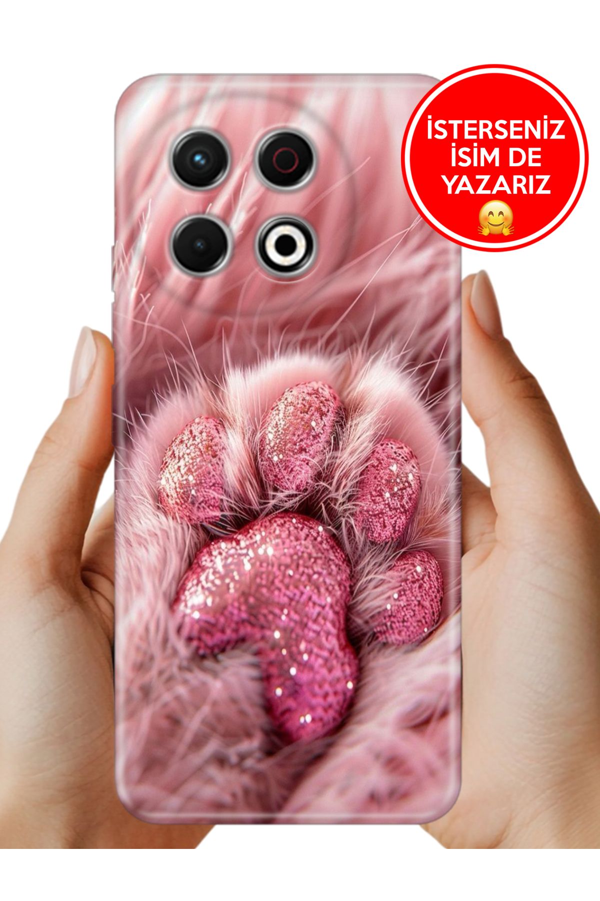 TECNO Spark 30 Pro KL7 Kılıf Tam Rubber Esnek Silikon Full Koruma SüslüPaticik
