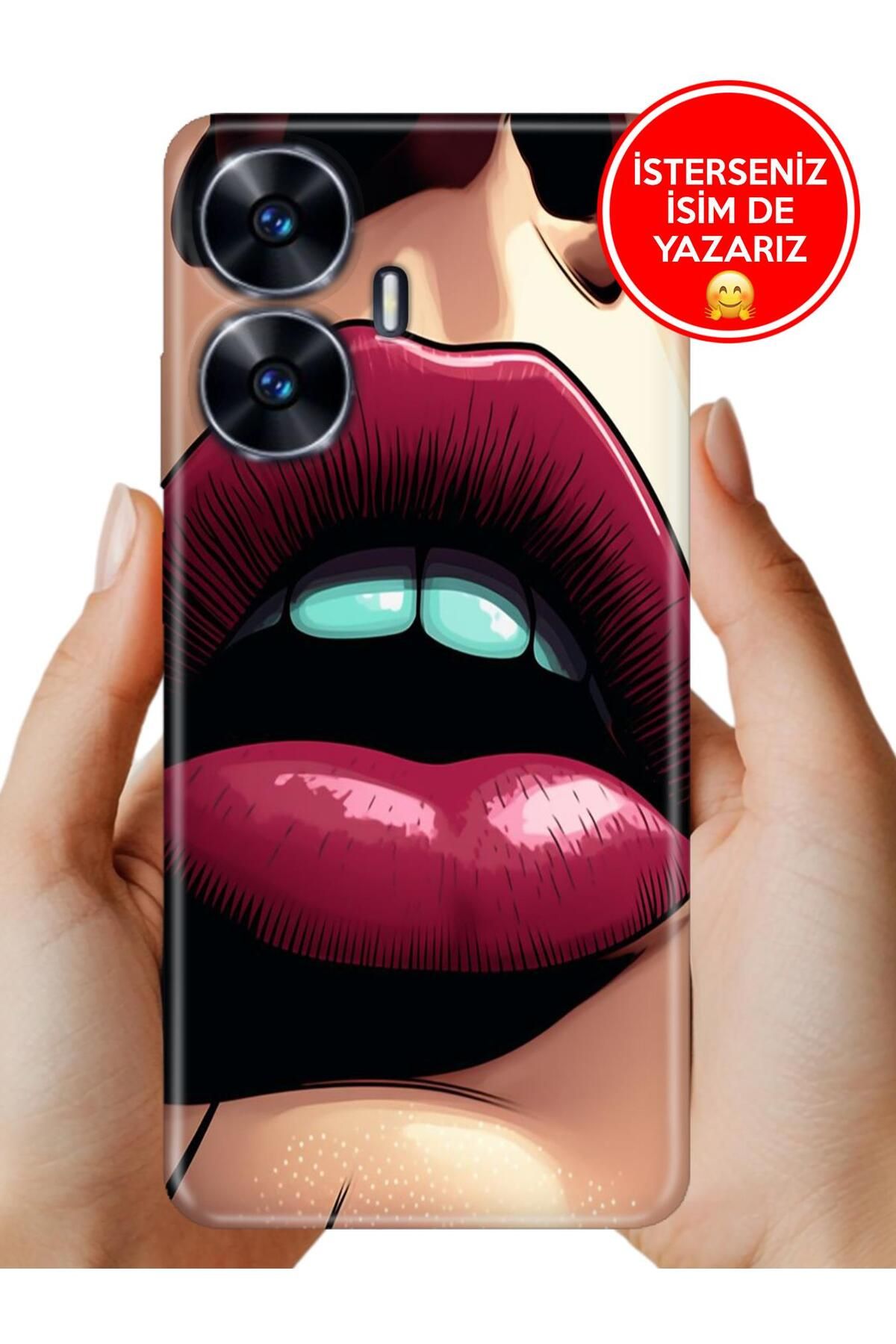 realme C55 Kılıf 0.35 mm Resimli Silikon Jenny