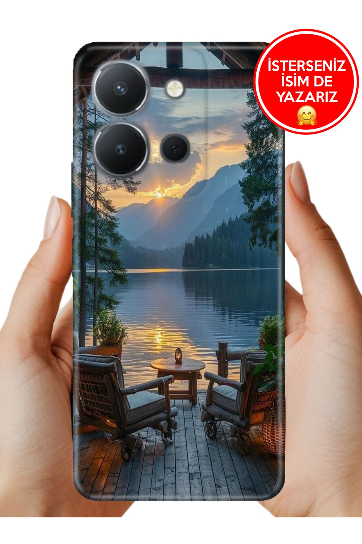 Cekuonline Vivo Y36 Uyumlu Kılıf 6.64" Tam Rubber Esnek Silikon Full Koruma Tamamen Huzur