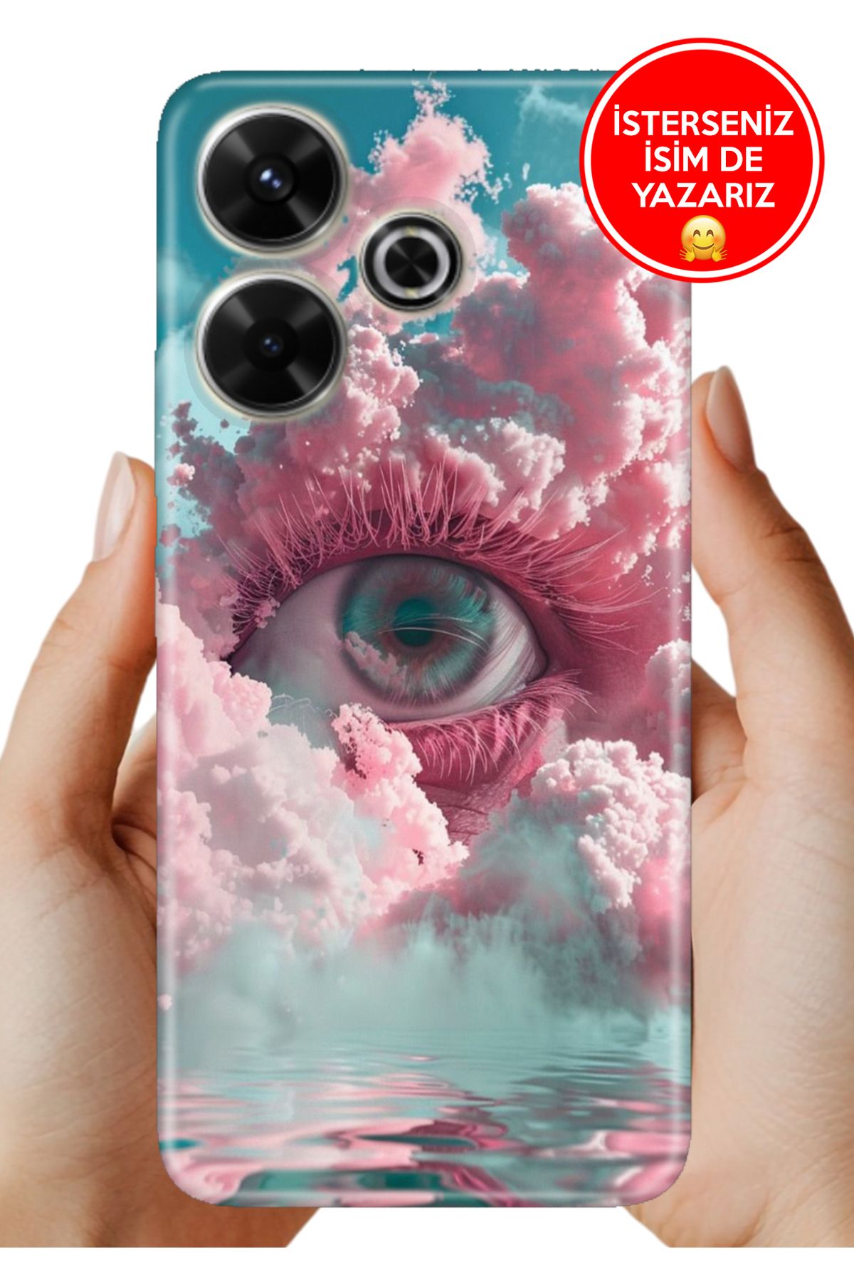 Cekuonline Xiaomi Redmi 13 4G Kılıf Desenli İsimli / İsimsiz Silikon Relax Göz