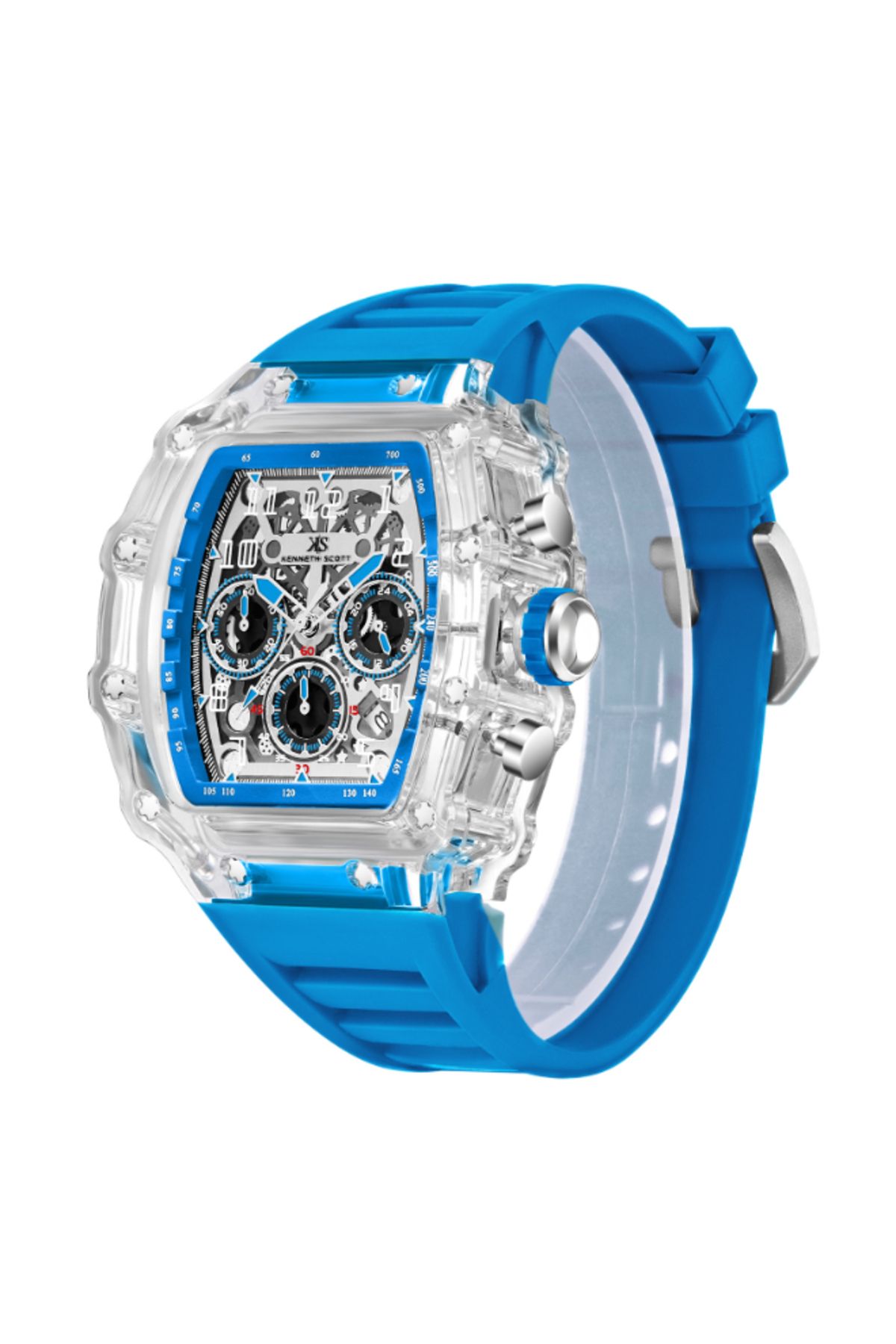 Kenneth Scott-Men's Multi Function Ivory Dial Watch - K25103-ZSLI 2
