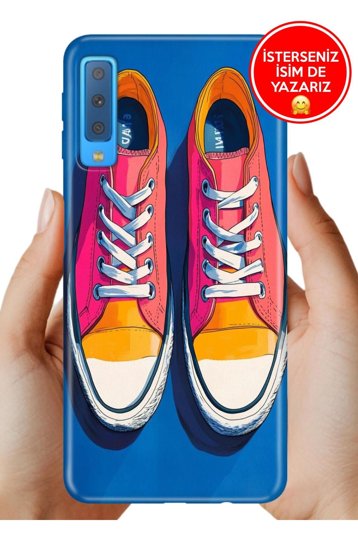 Cekuonline Samsung Galaxy A7 2018 Kılıf Desenli İsimli / İsimsiz Silikon Relaxmode