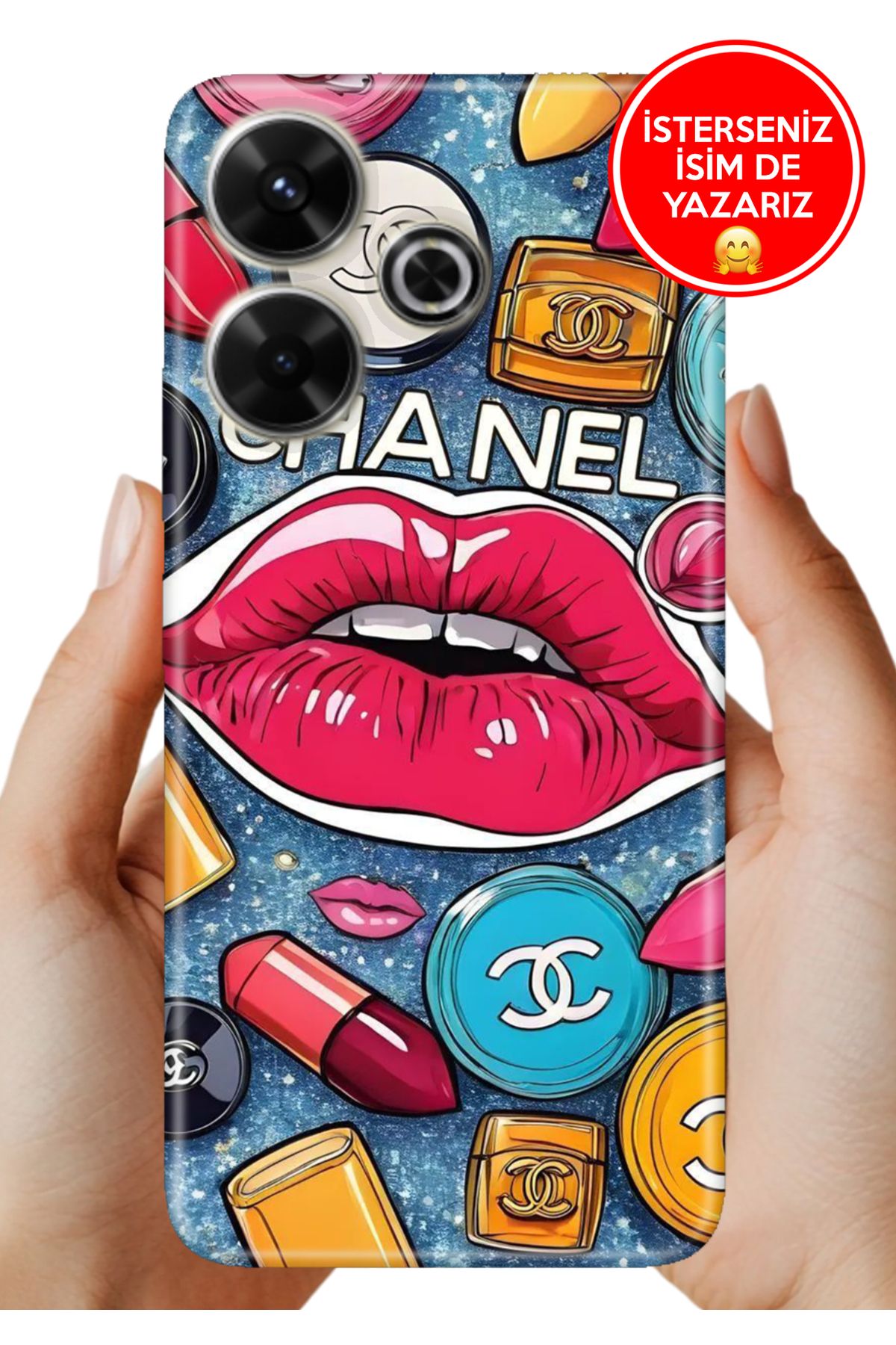 Cekuonline Xiaomi Redmi 13 4G Kılıf Kamera Koruma Vip-Seri Esnek Silikon ModaChanel