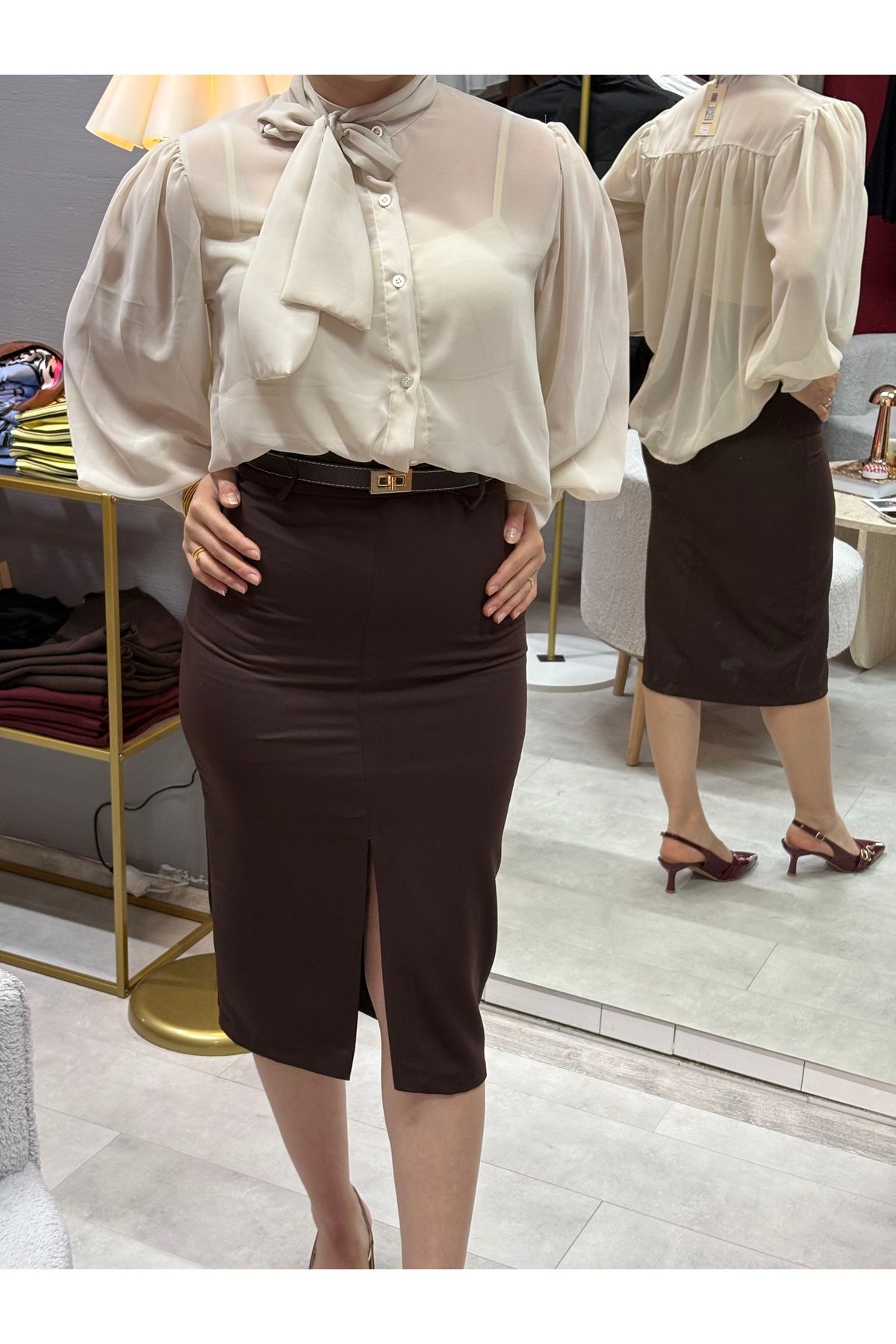 SİSU BOUTIQUE Şifon Gömlek
