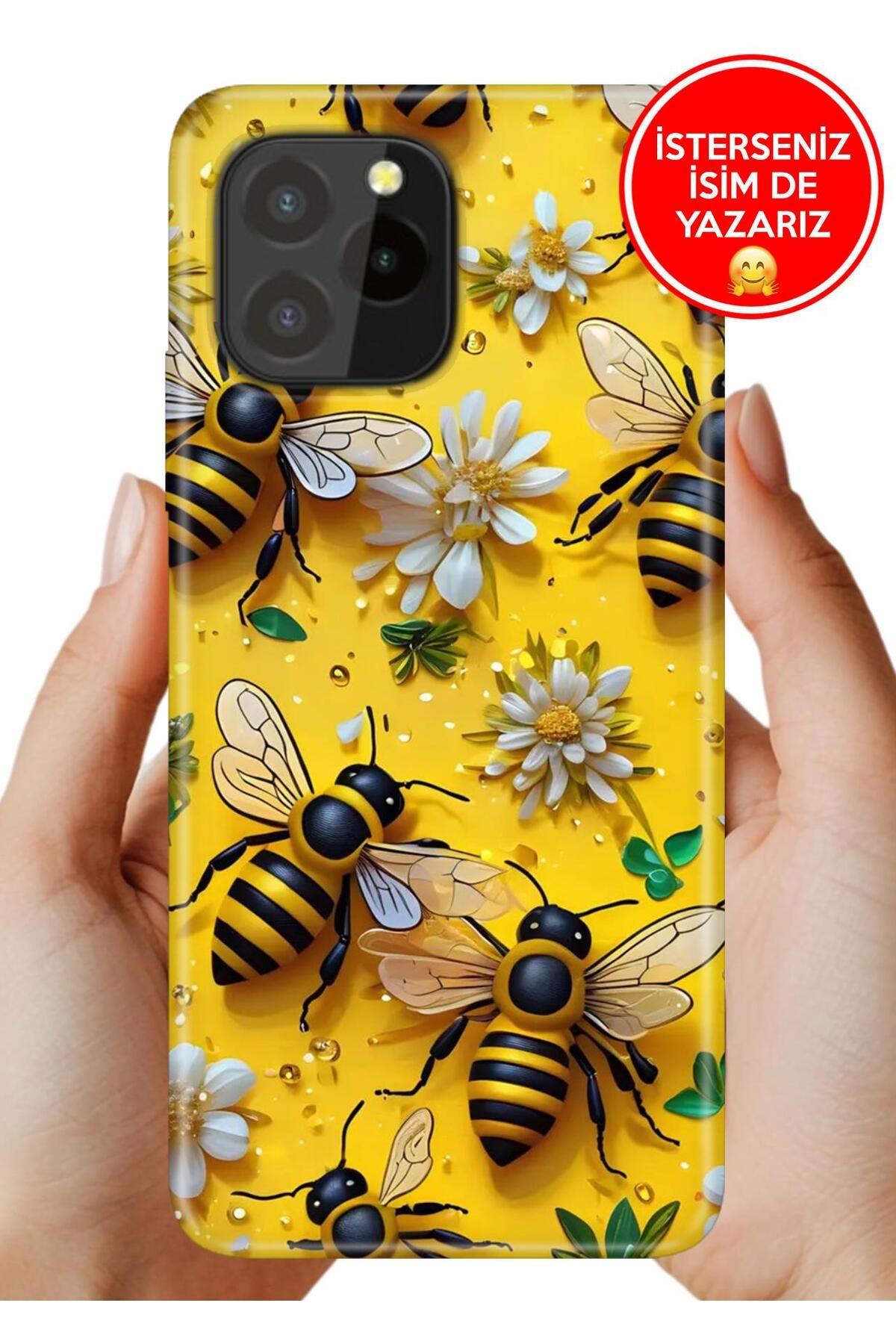 oukitel C21 Pro / Plus Kılıf UvBaskı Özel-Tasarım Silikon Arıların Dansı