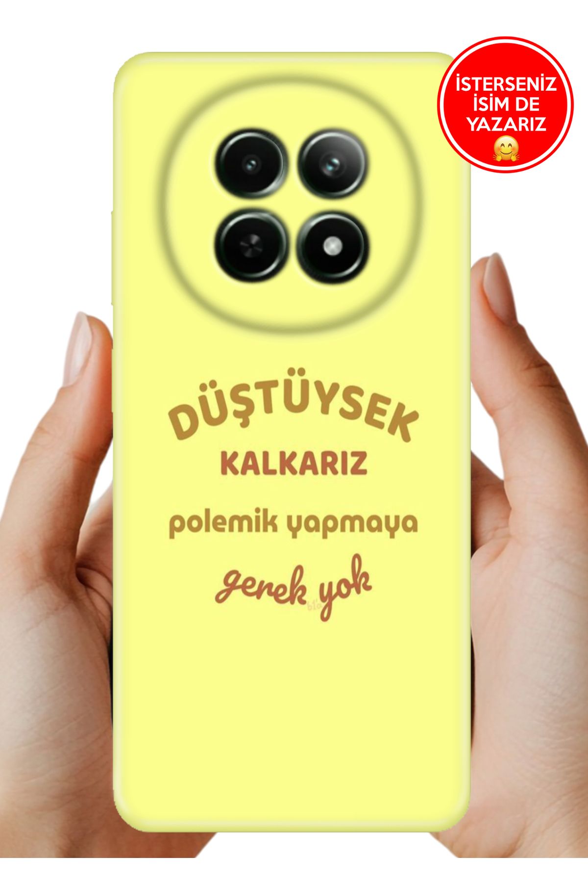 realme 12+ Plus Kılıf Desenli İsimli / İsimsiz Silikon Polemik