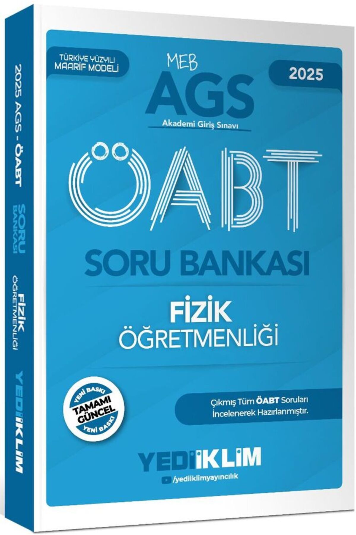 Yediiklim Yayınları Yediiklim 2025 MEB AGS ÖABT Fizik Öğretmenliği Soru Bankası