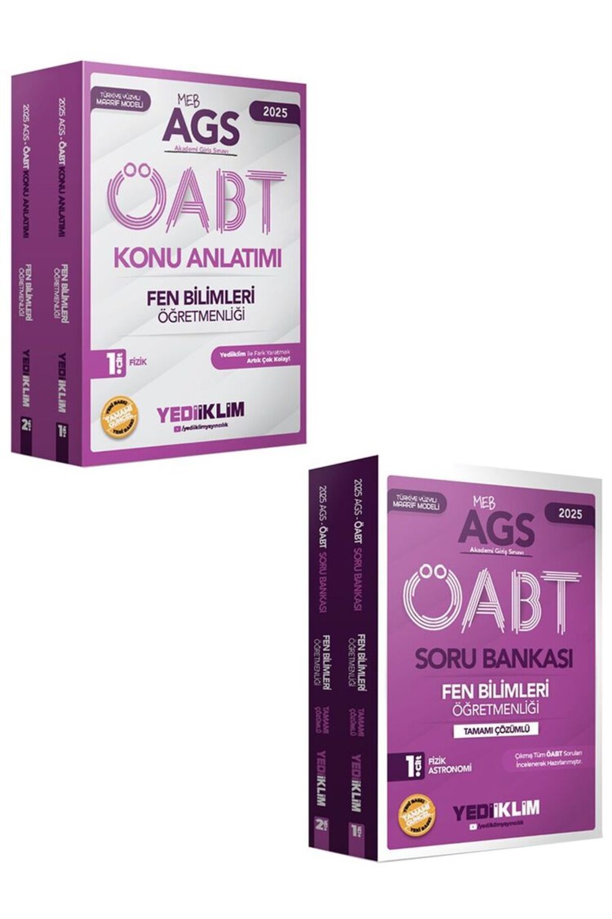 Yediiklim Yayınları Yediiklim 2025 MEBS AGS ÖABT Fen Bilimleri Öğretmenliği Konu Soru Seti
