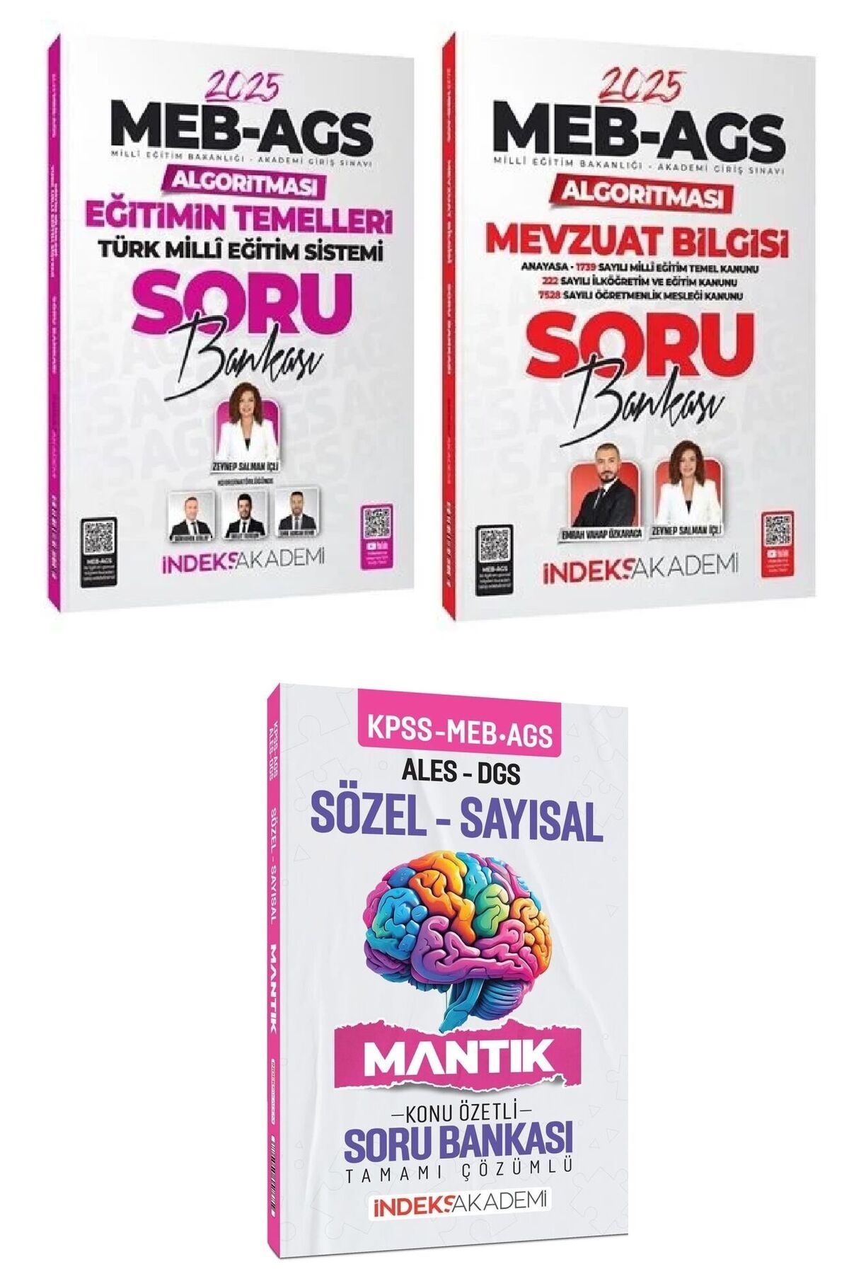 İndeks Akademi İndeks 2025 MEB-AGS Algoritması Eğitimin Temelleri + Mevzuat Bilgisi + Sözel-Sayısal Mantık