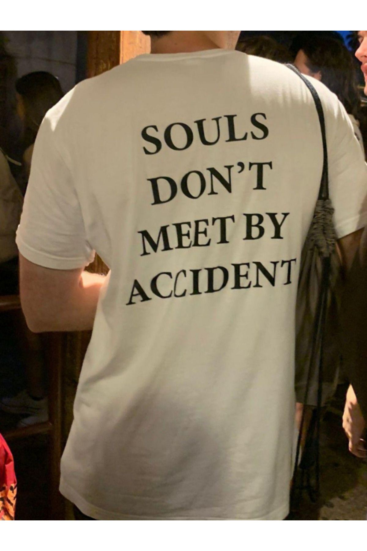 DEEFWEAR DREICH SOULS DON'T BY ACCIDENT MEET BASKILI BEYAZ TSHIRT