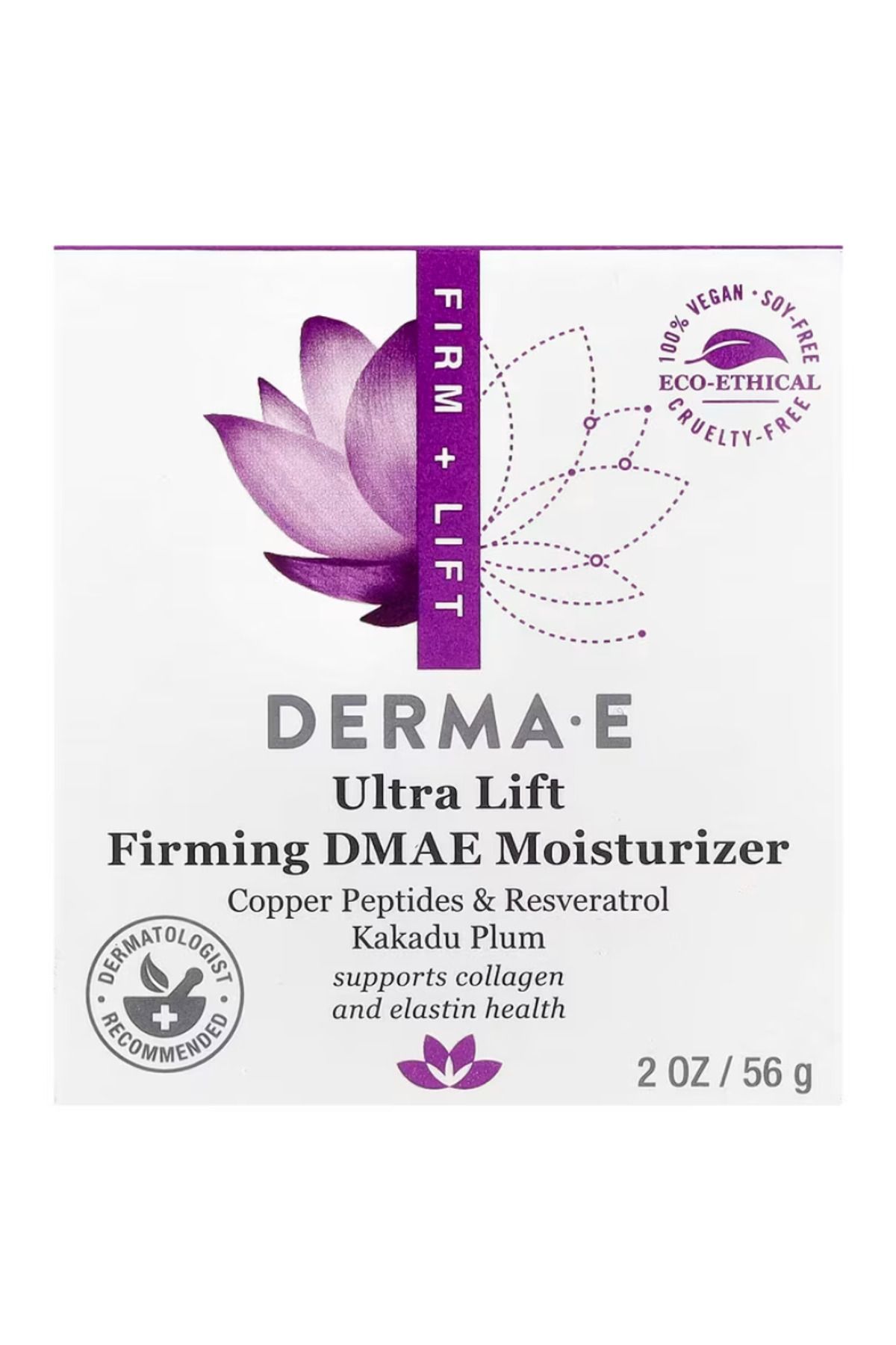 DERMA E , Ultra Lift Firming DMAE Moisturizer, 2 oz (56 g)