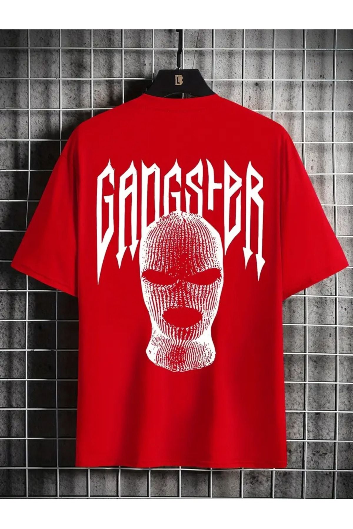 LAND MODA Erkek Açık Gösteren Gotik Kapüşonlu Rahat Sokak Kısa Kollu T-Shirt
