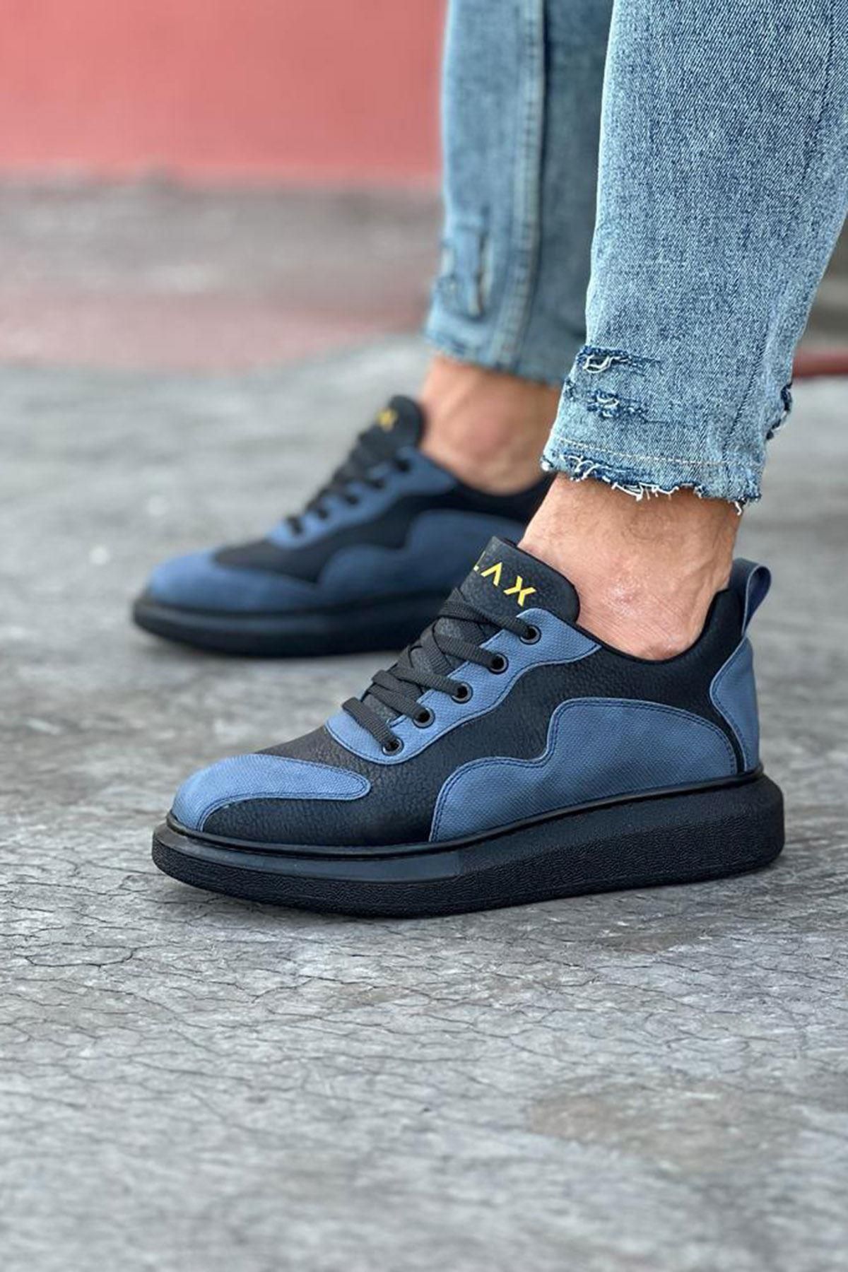 Byshoes Wagoon WG301 Kömür Mavi Erkek Casual Ayakkabı