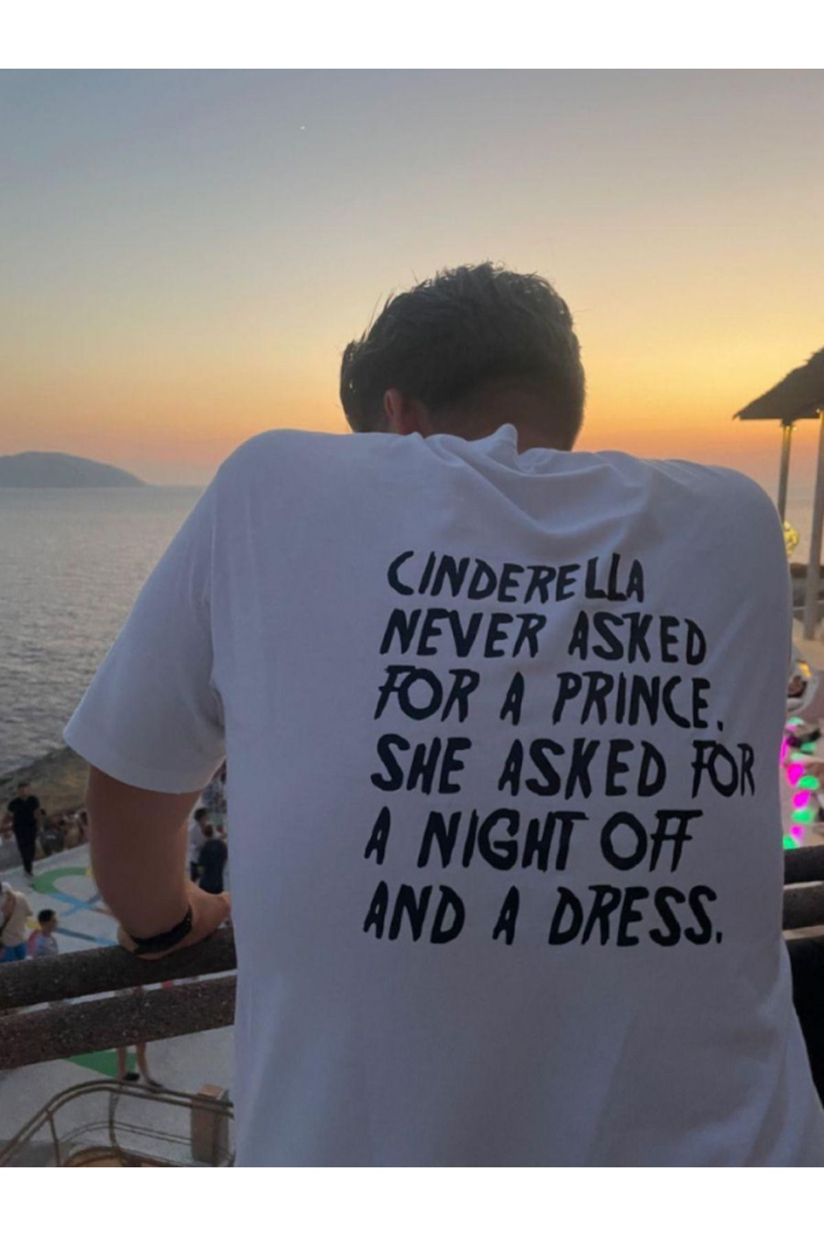 DEEFWEAR DREICH CINDERELLA BASKILI BEYAZ TSHIRT