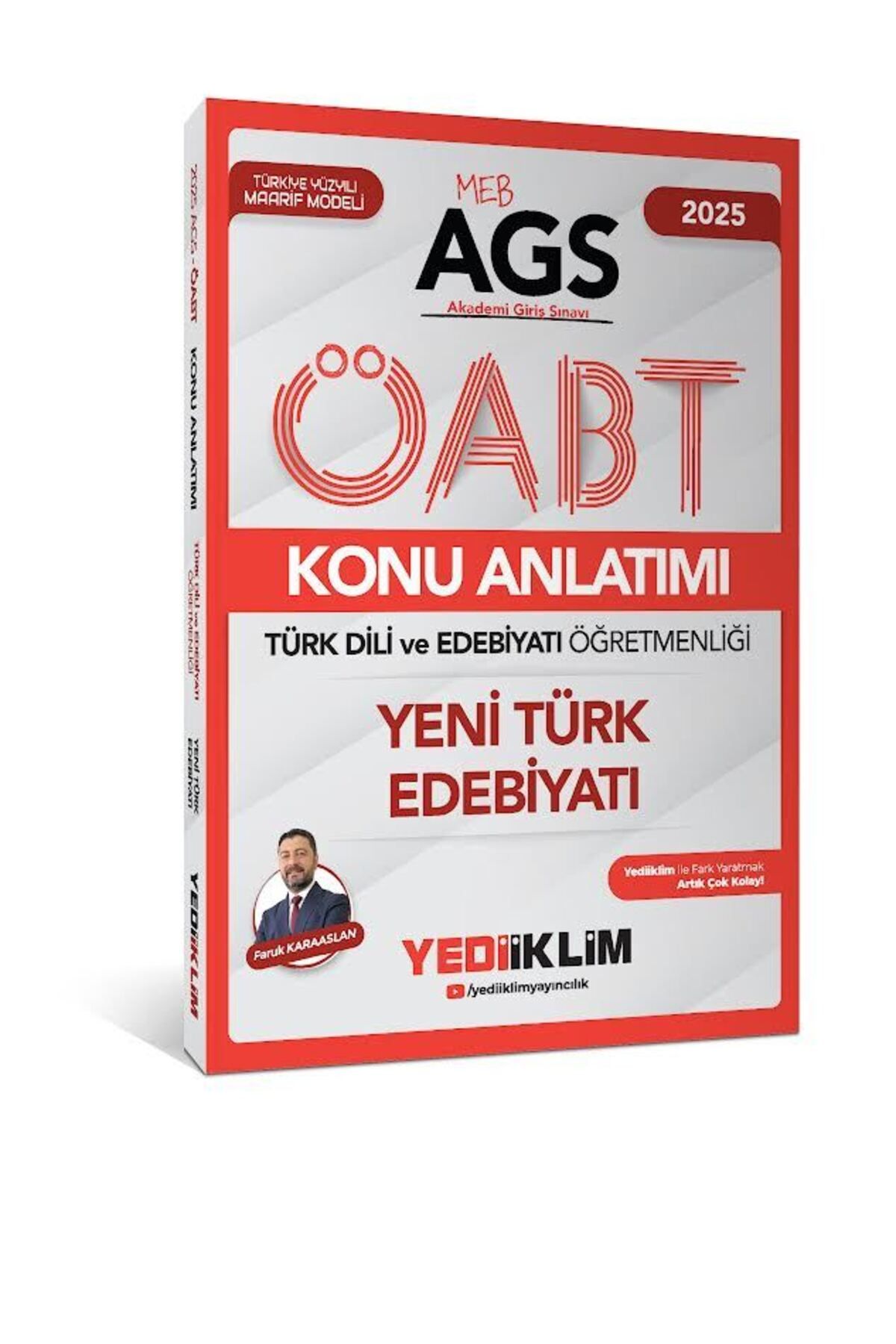 Yediiklim Yayınları Yediiklim 2025 MEB AGS ÖABT Türk Dili ve Edebiyatı Öğretmenliği Yeni Türk Edebiyatı Konu Anlatımı