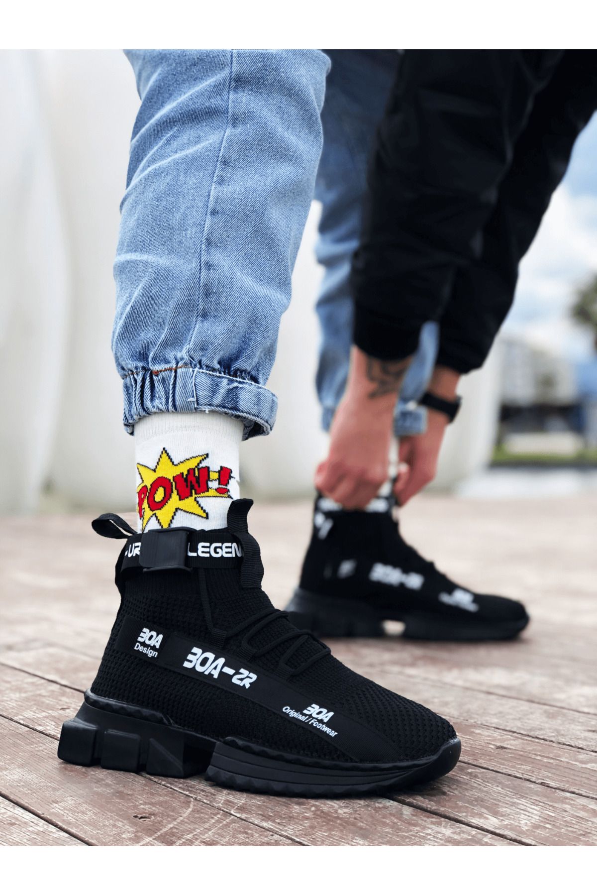 Byshoes Zr-x700 Tarz Siyah Taban Spor Ayakkabı