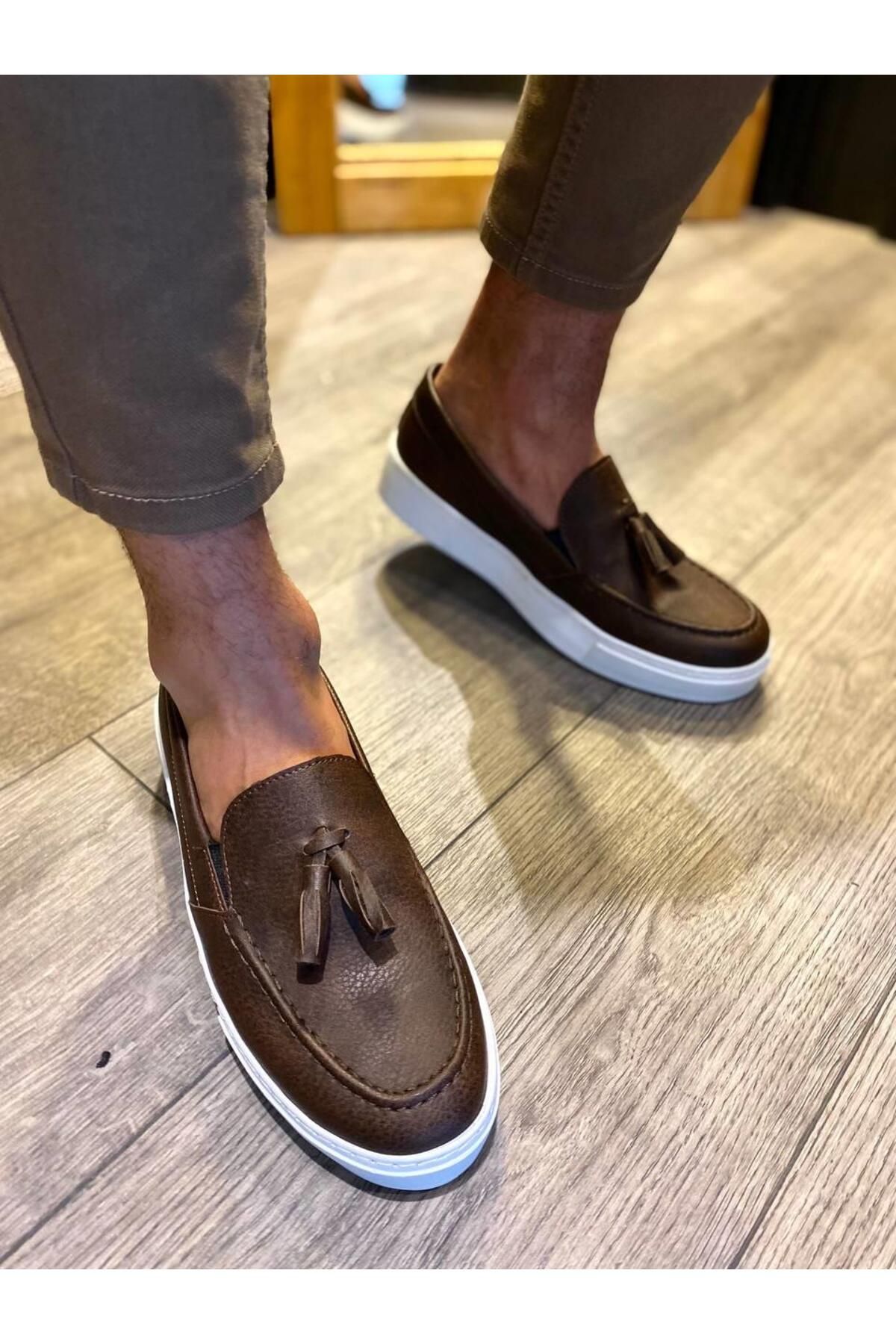 Byshoes Knack Günlük Spor Klasik Ayakkabı 717 Kahverengi