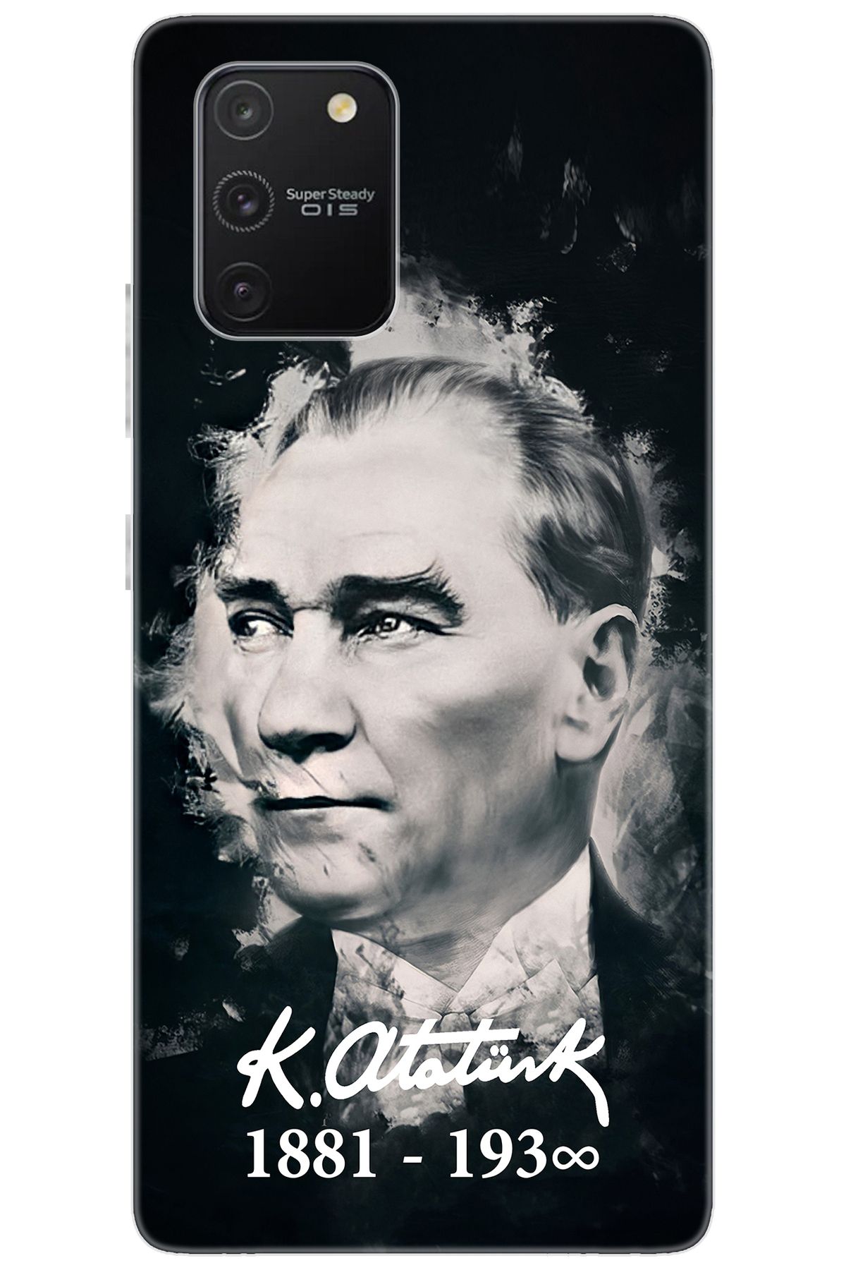 Ceppare Samsung Galaxy S10 Lite (SM-G770F) Uyumlu Kılıf Silikon Mustafa Kemal Atatürk STK:388 CP-x638tH4