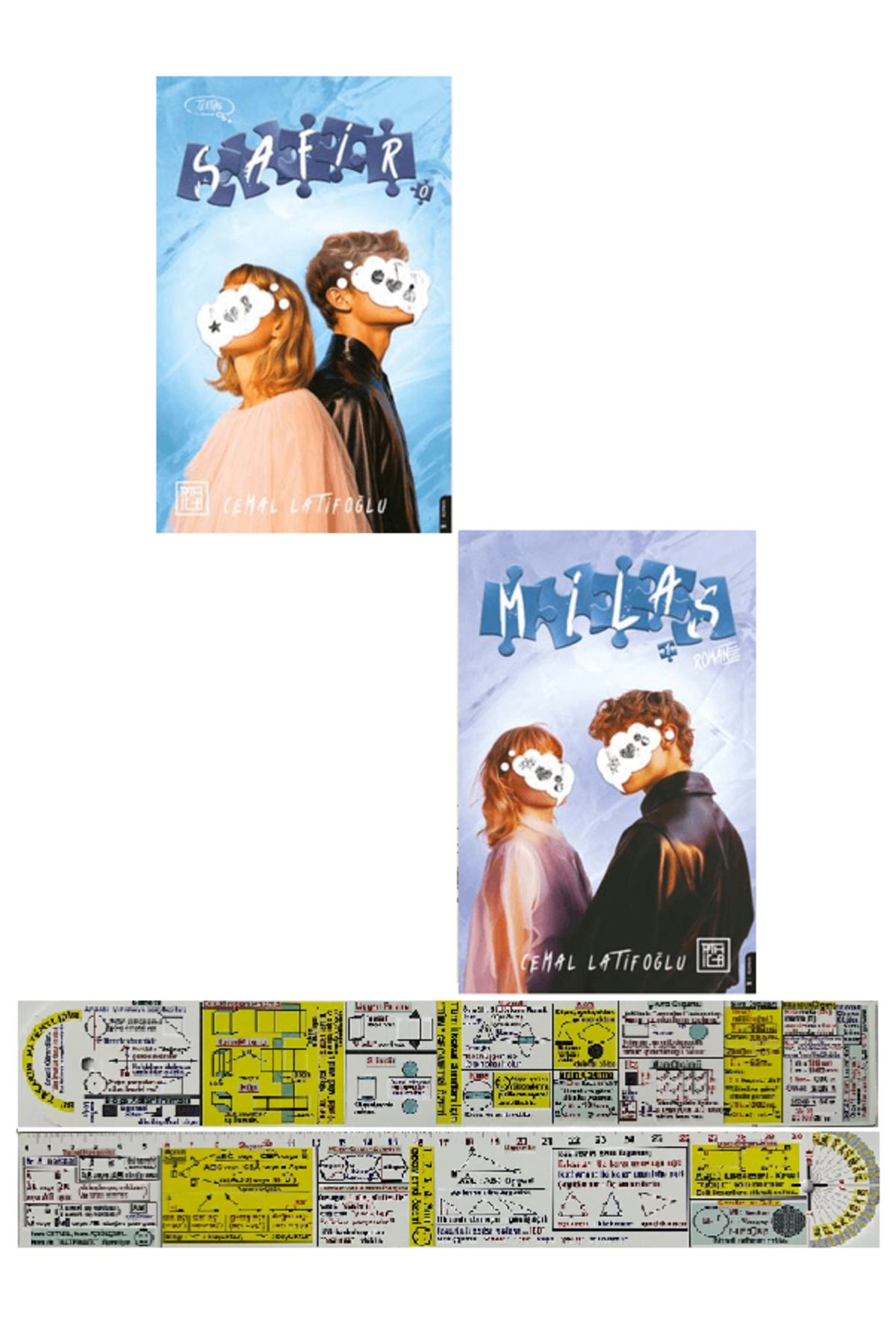 Destek Yayınları Cemal Latifoğlu 2 Kitap / Safir - Milas + Mat. Öğreten Cetvel