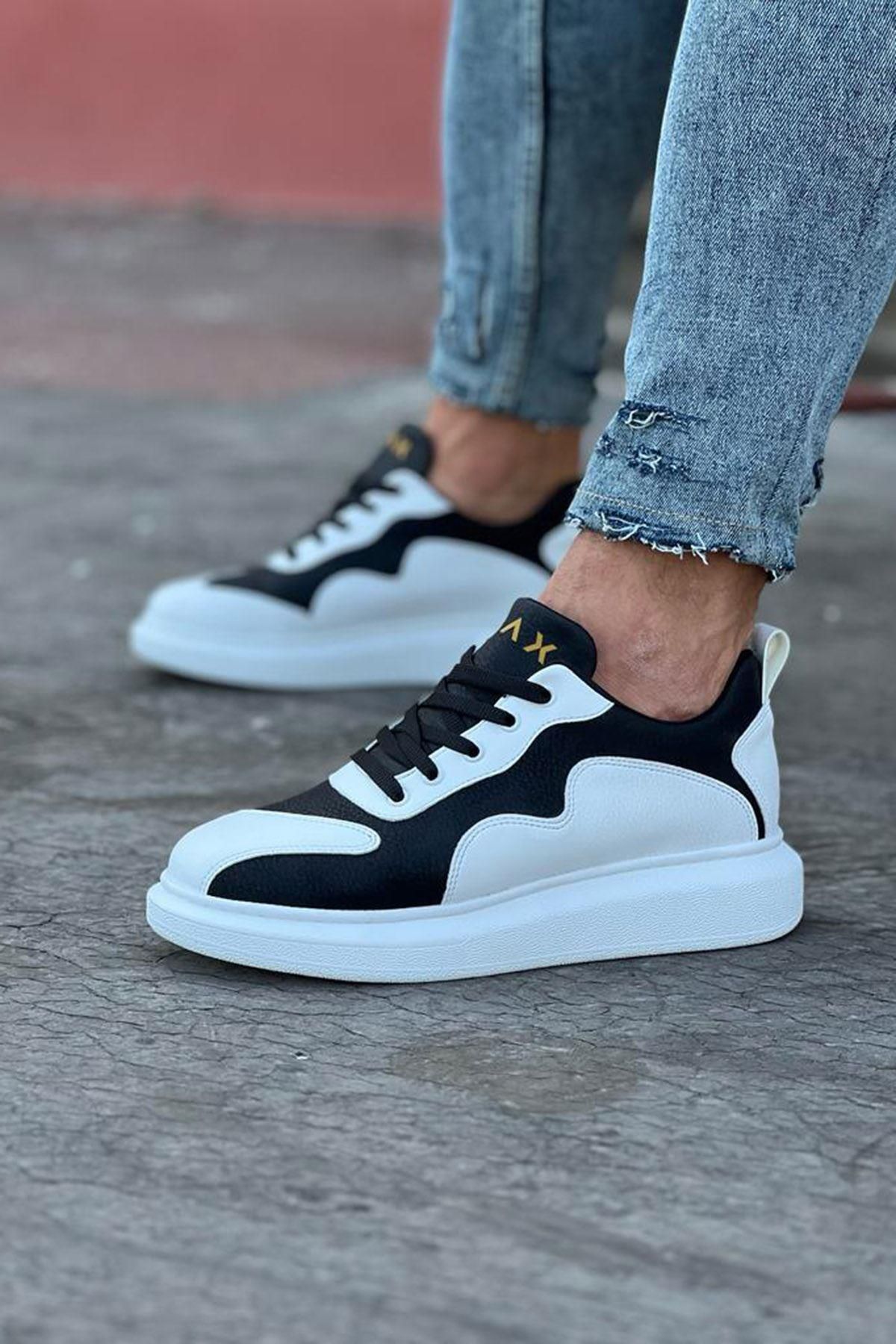 Byshoes Wagoon WG301 Beyaz Siyah Erkek Casual Ayakkabı