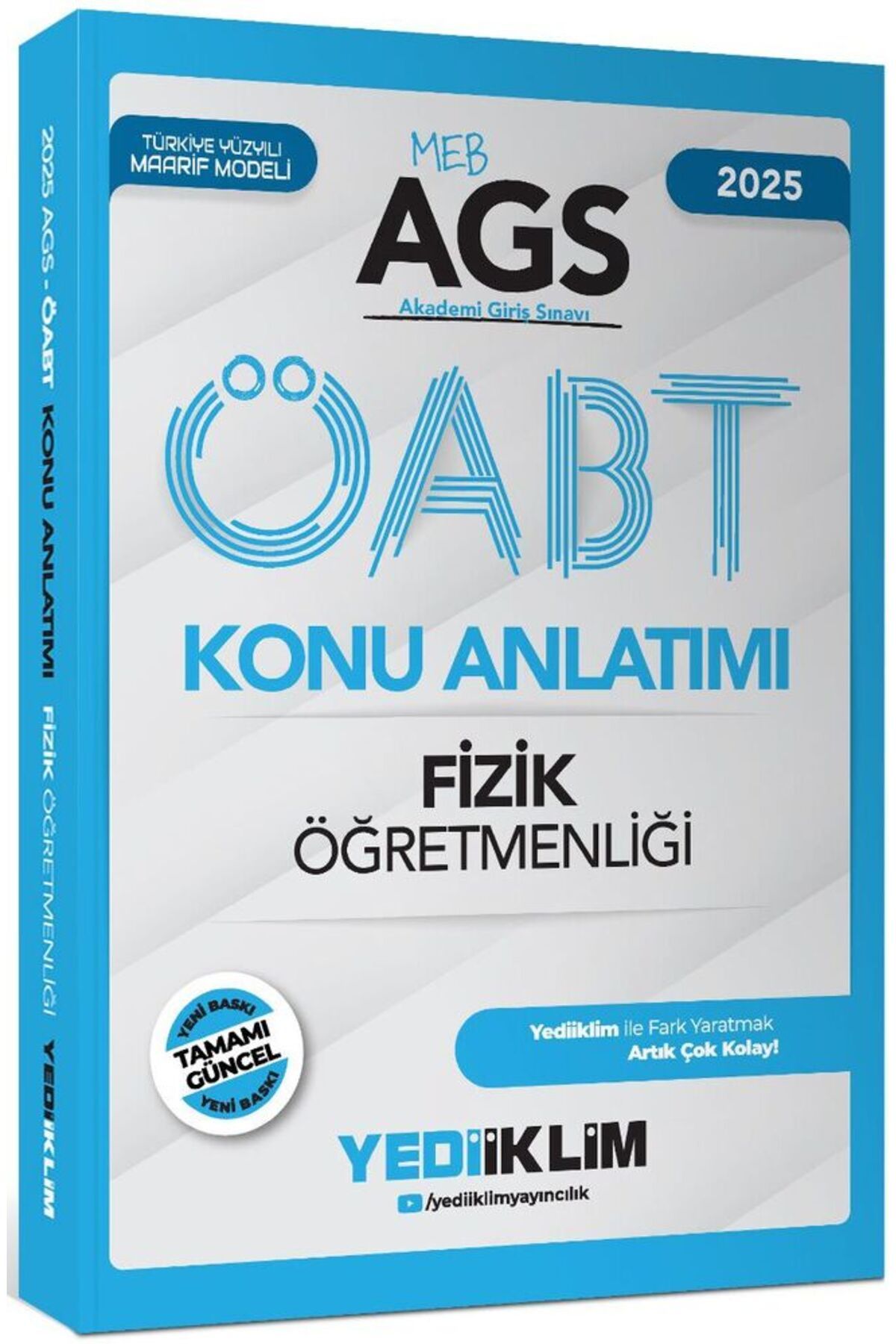 Yediiklim Yayınları Yediiklim 2025 MEB AGS ÖABT Fizik Öğretmenliği Konu Anlatımı