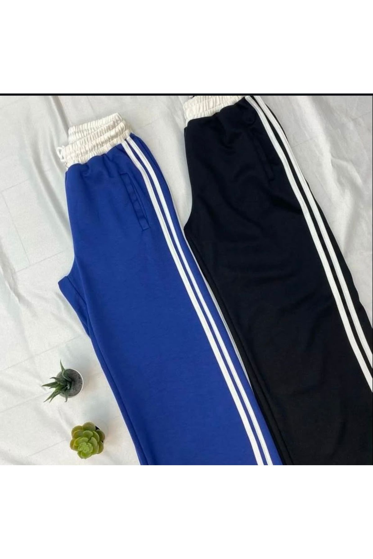 pantofashion YANDAN ŞERİTLİ GENİŞ PAÇA EŞOFMAN